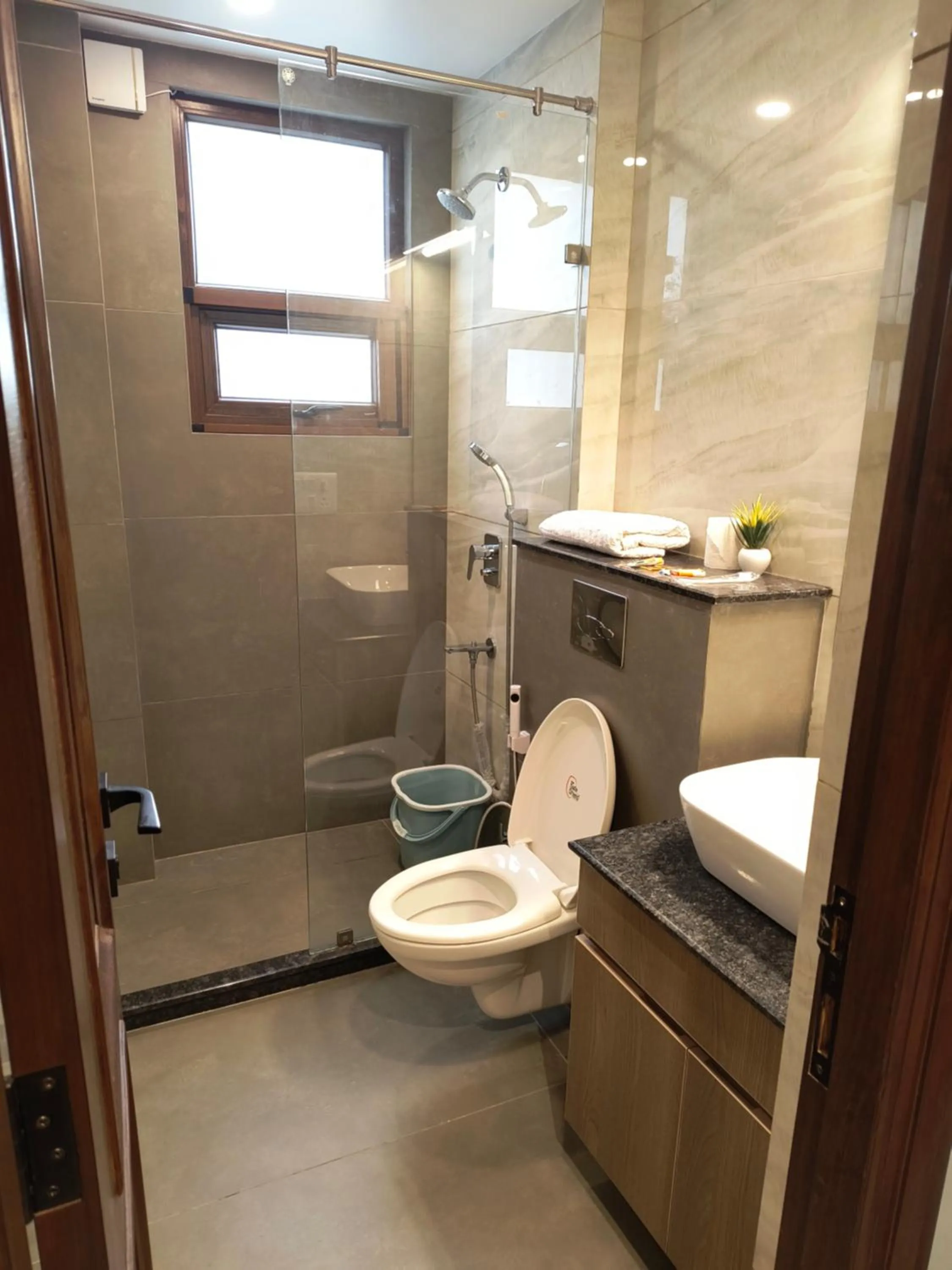 Shower in Hotel South Ex Residency - South Ex near AIIMS Delhi - Couple Friendly