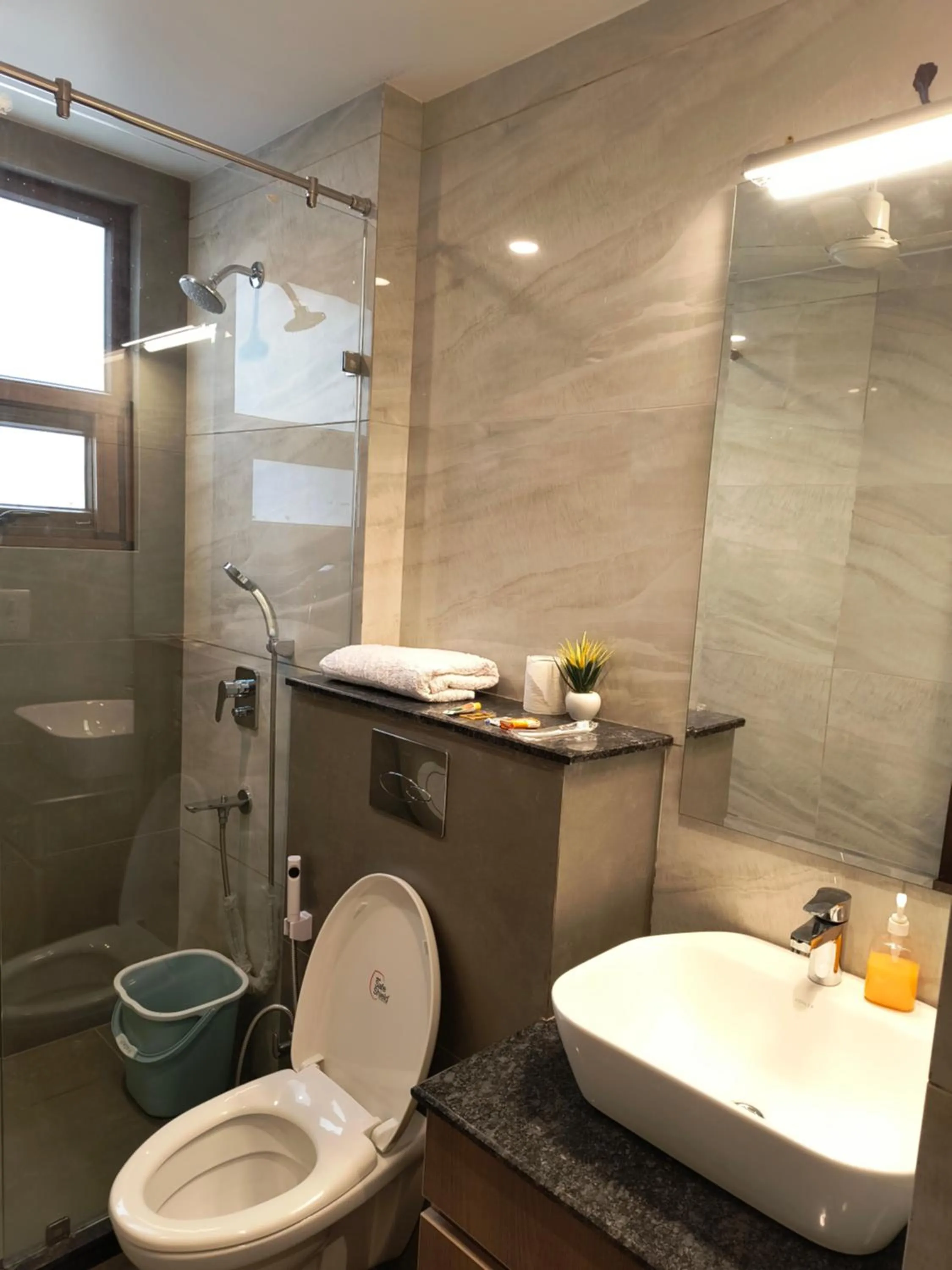 Shower in Hotel South Ex Residency - South Ex near AIIMS Delhi - Couple Friendly