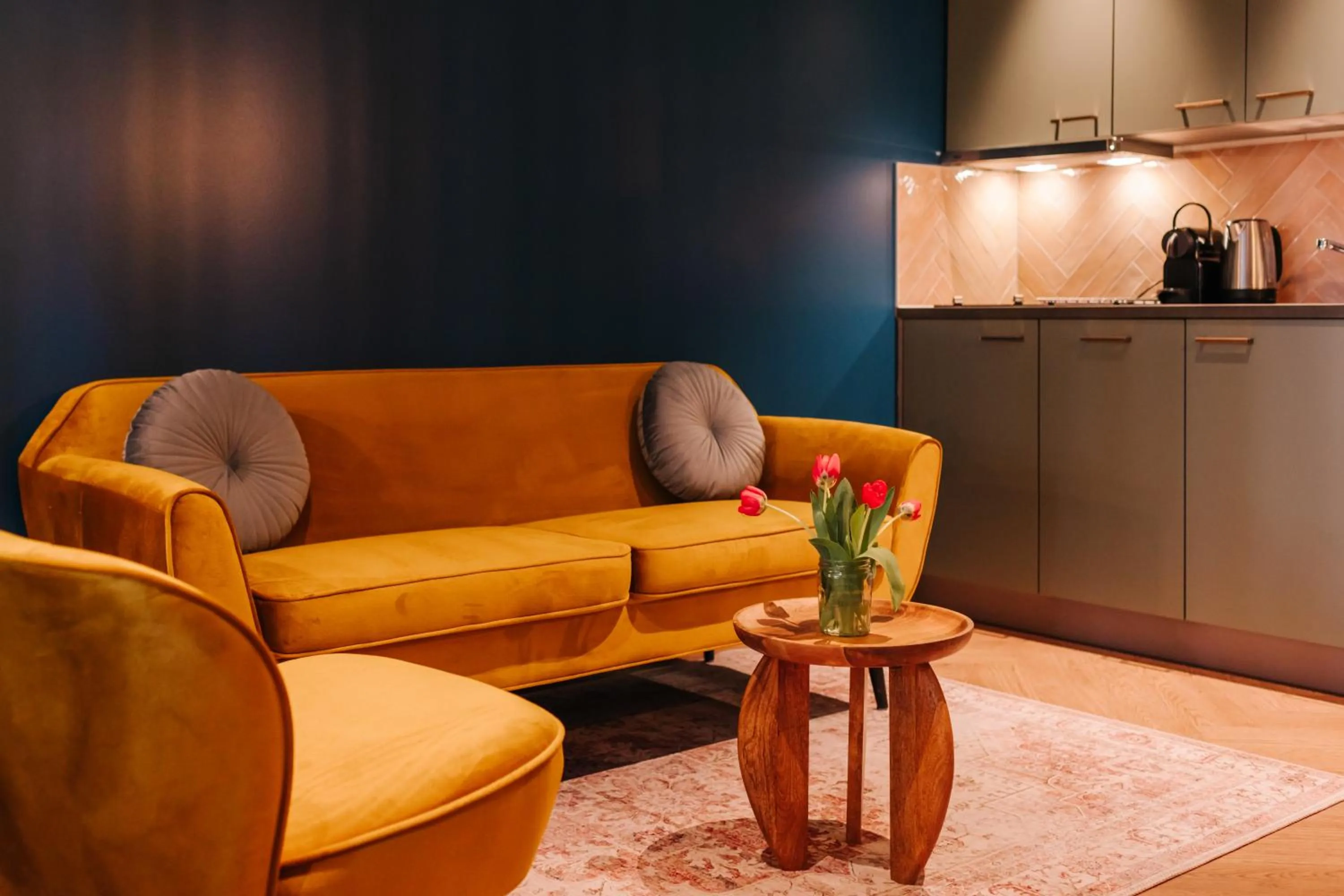 Kitchen or kitchenette in Hotel Keur