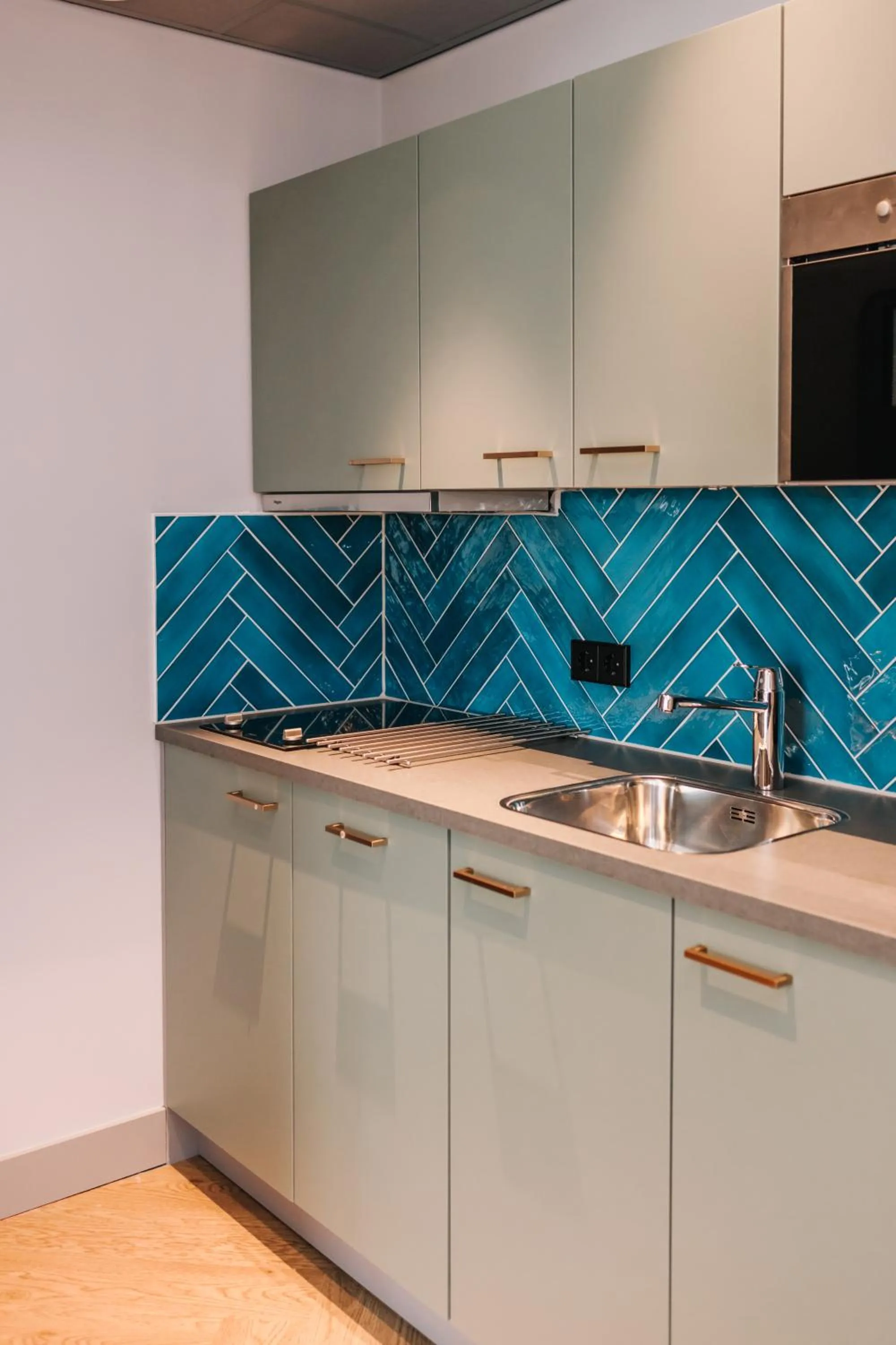 Kitchen or kitchenette in Hotel Keur