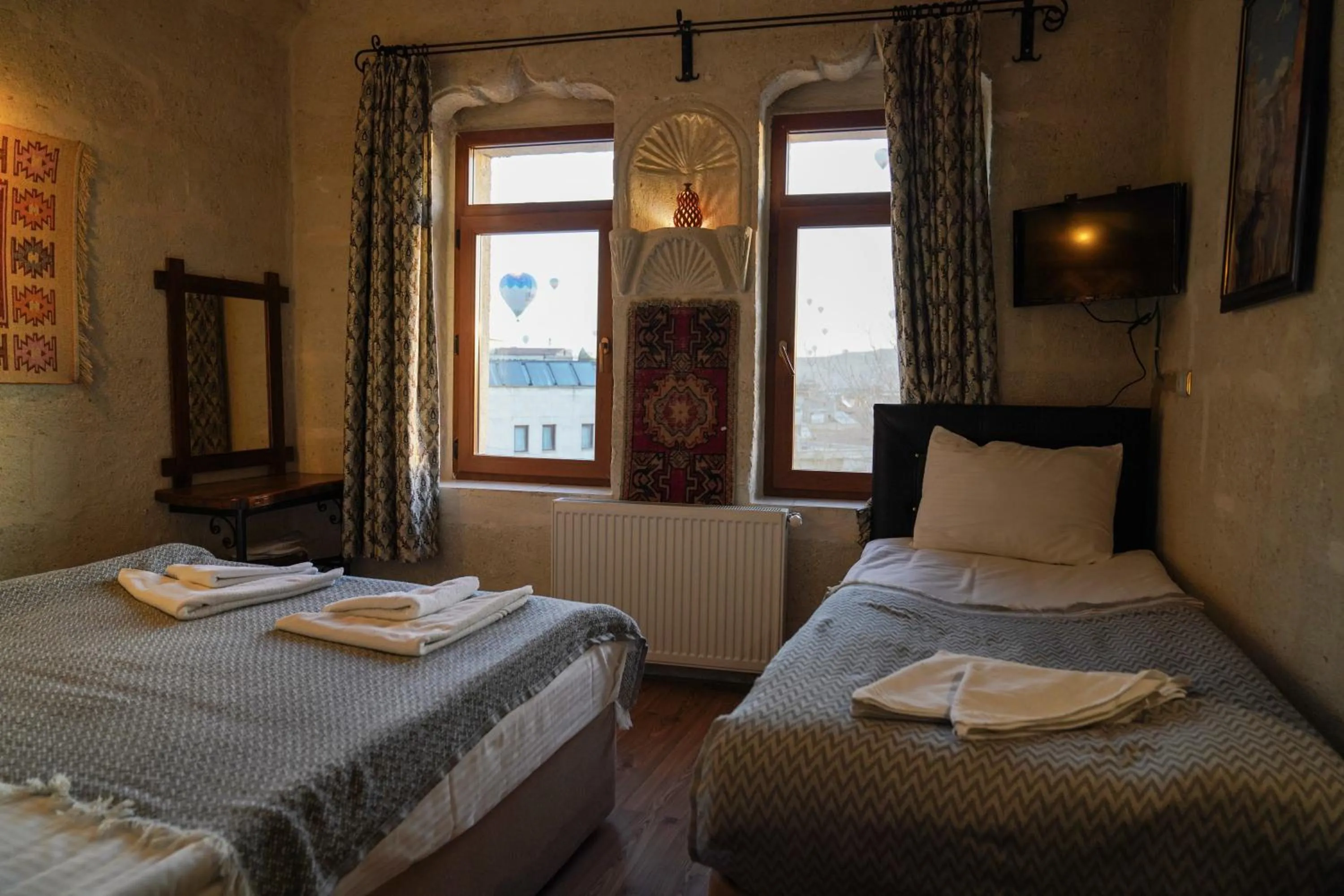 View (from property/room), Bed in Avlu Cave House