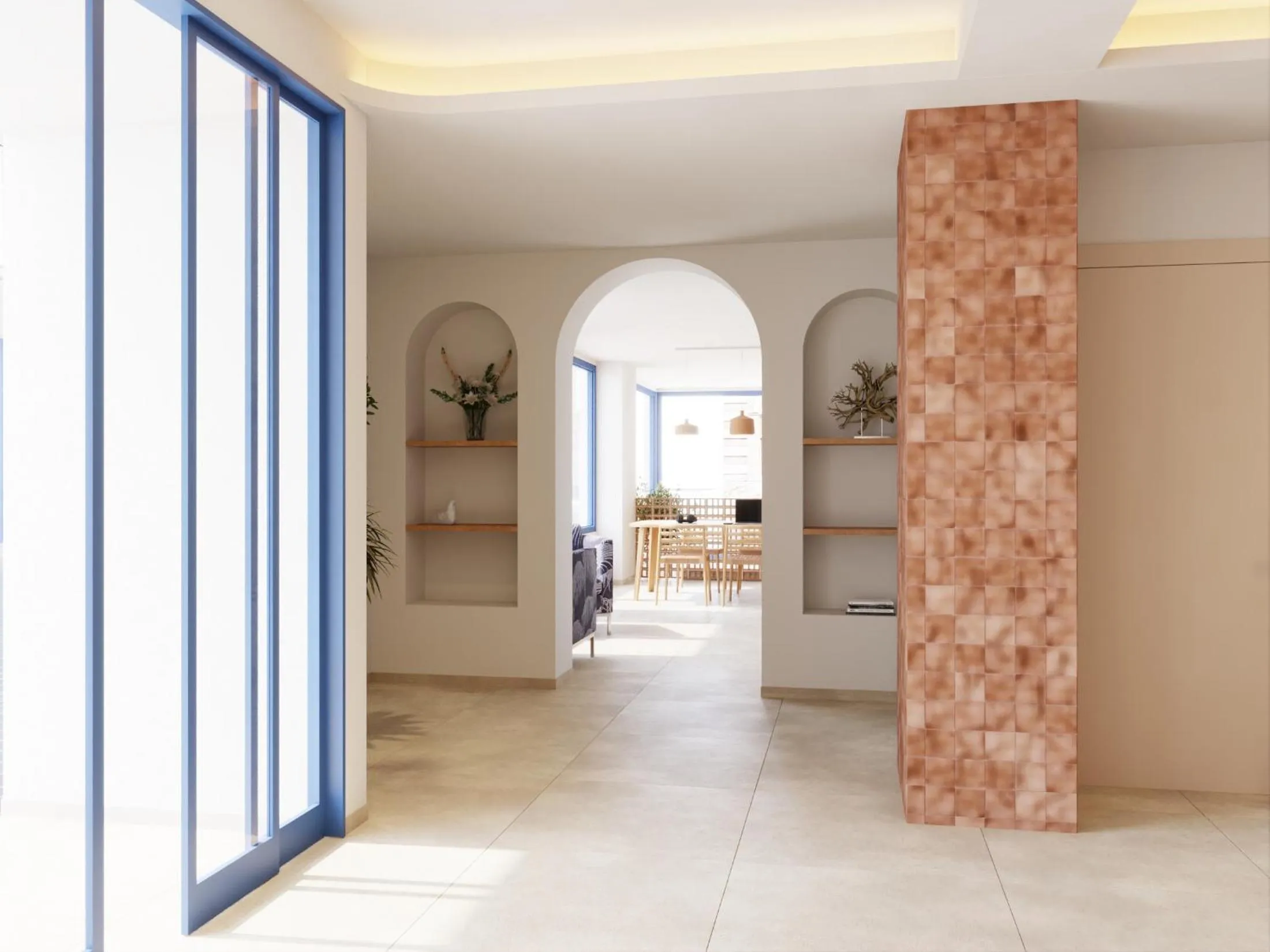 Lobby or reception in Hotel Goya