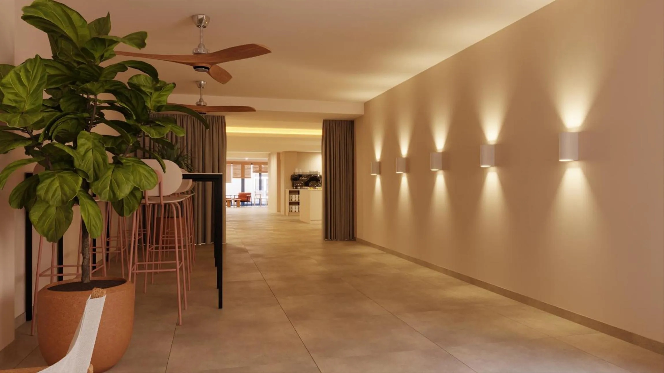 Seating area in Hotel Goya