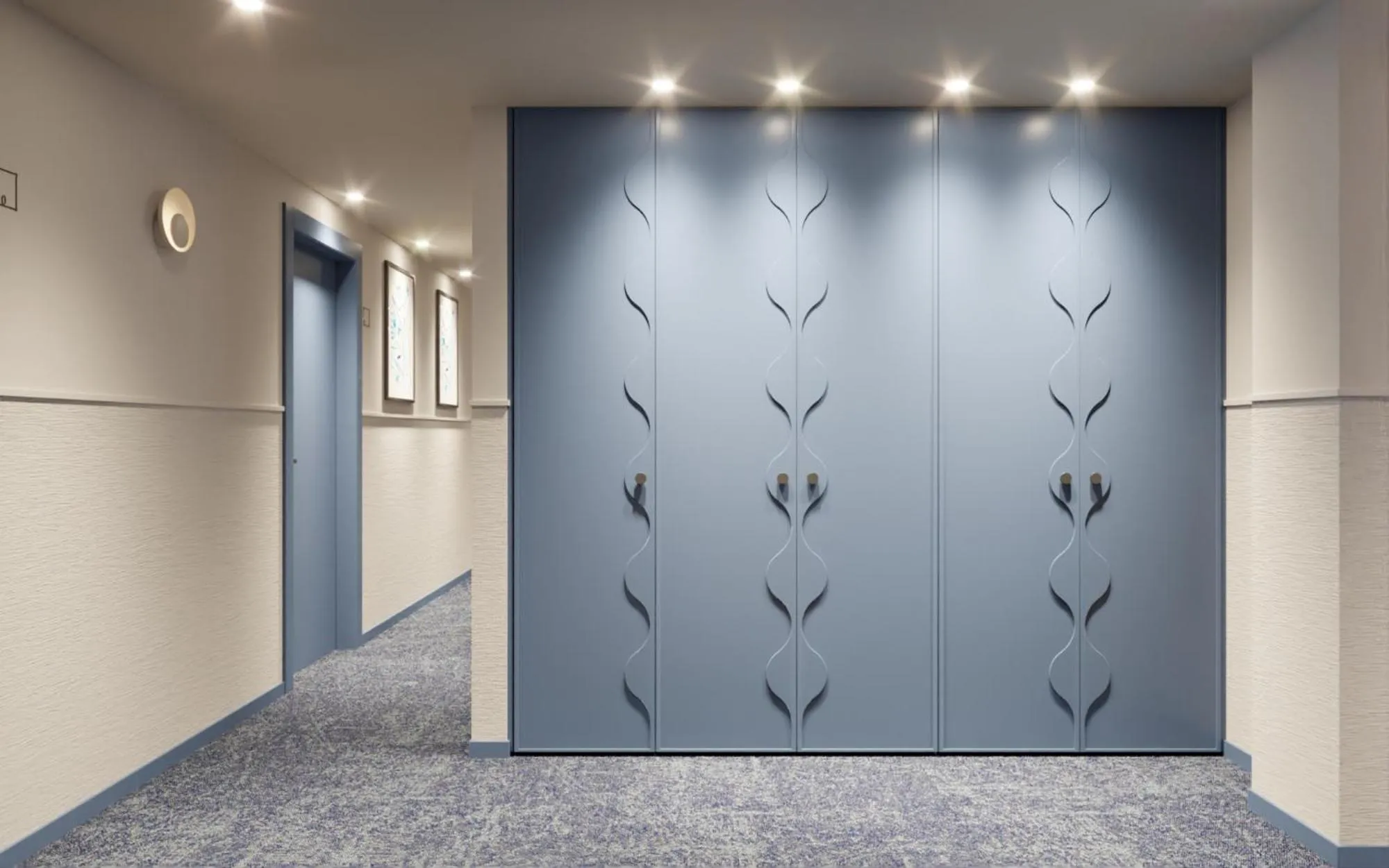 Decorative detail, TV/Entertainment Center in Hotel Goya