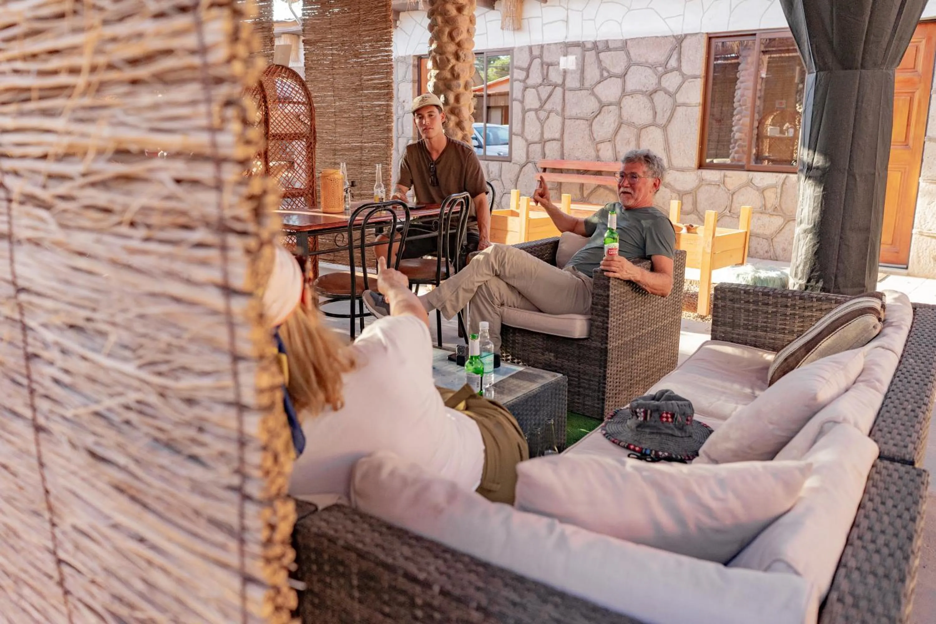 Patio in Hostal Katarpe