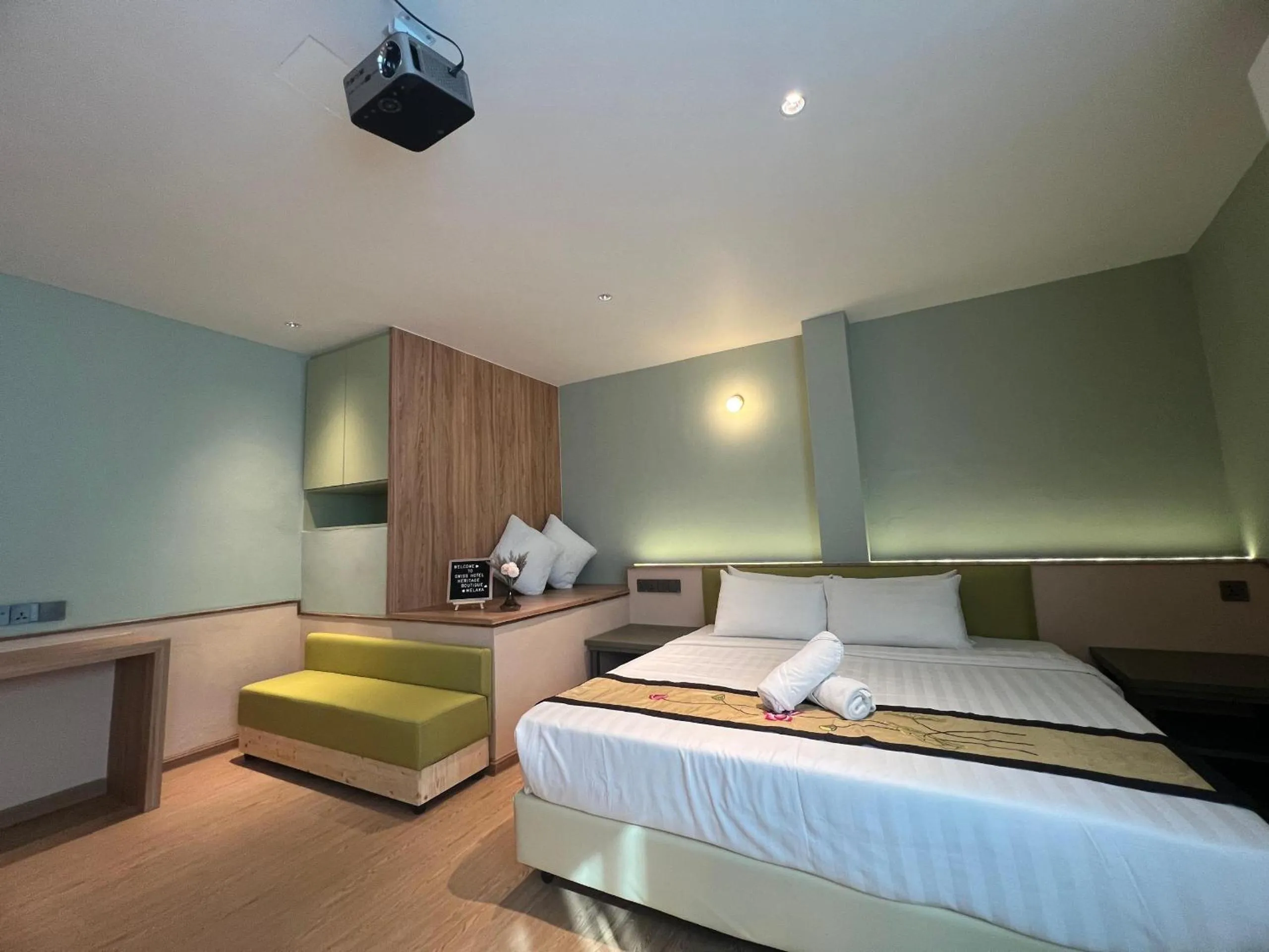 Bed in Swiss Hotel Heritage Boutique Melaka