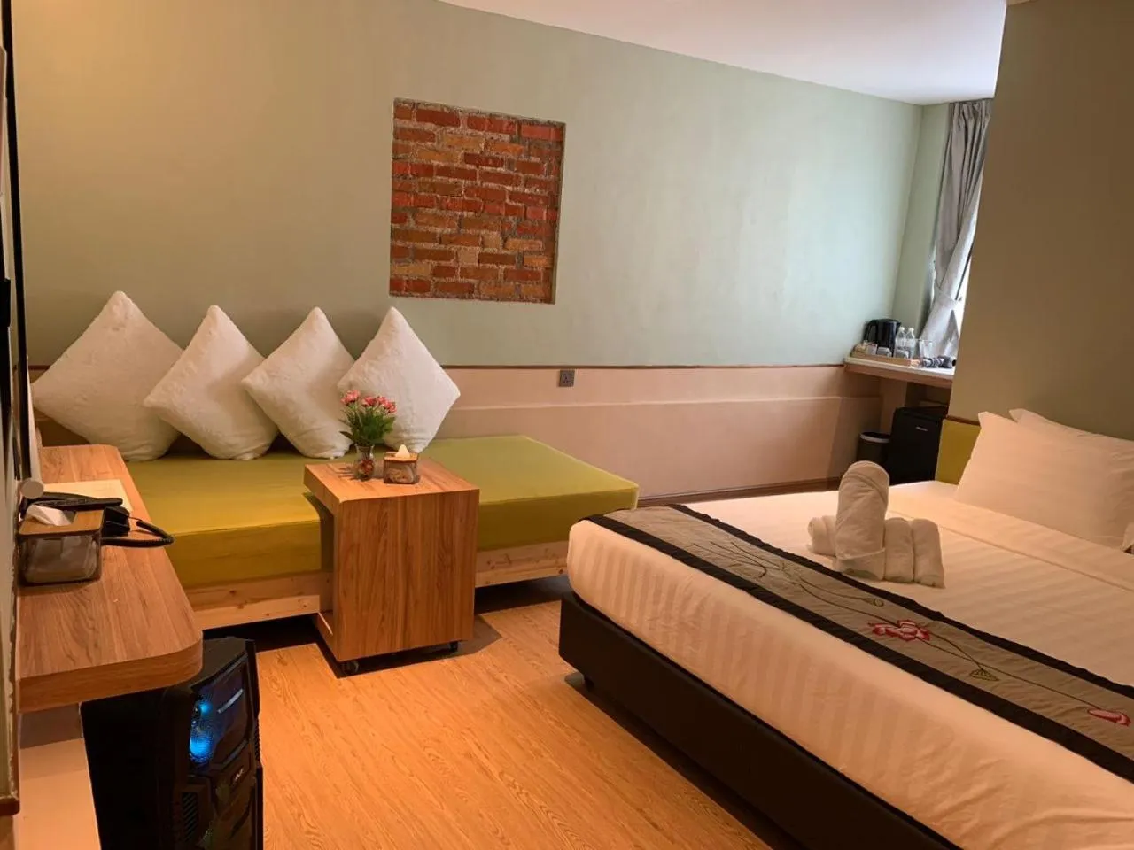 Seating area, Bed in Swiss Hotel Heritage Boutique Melaka