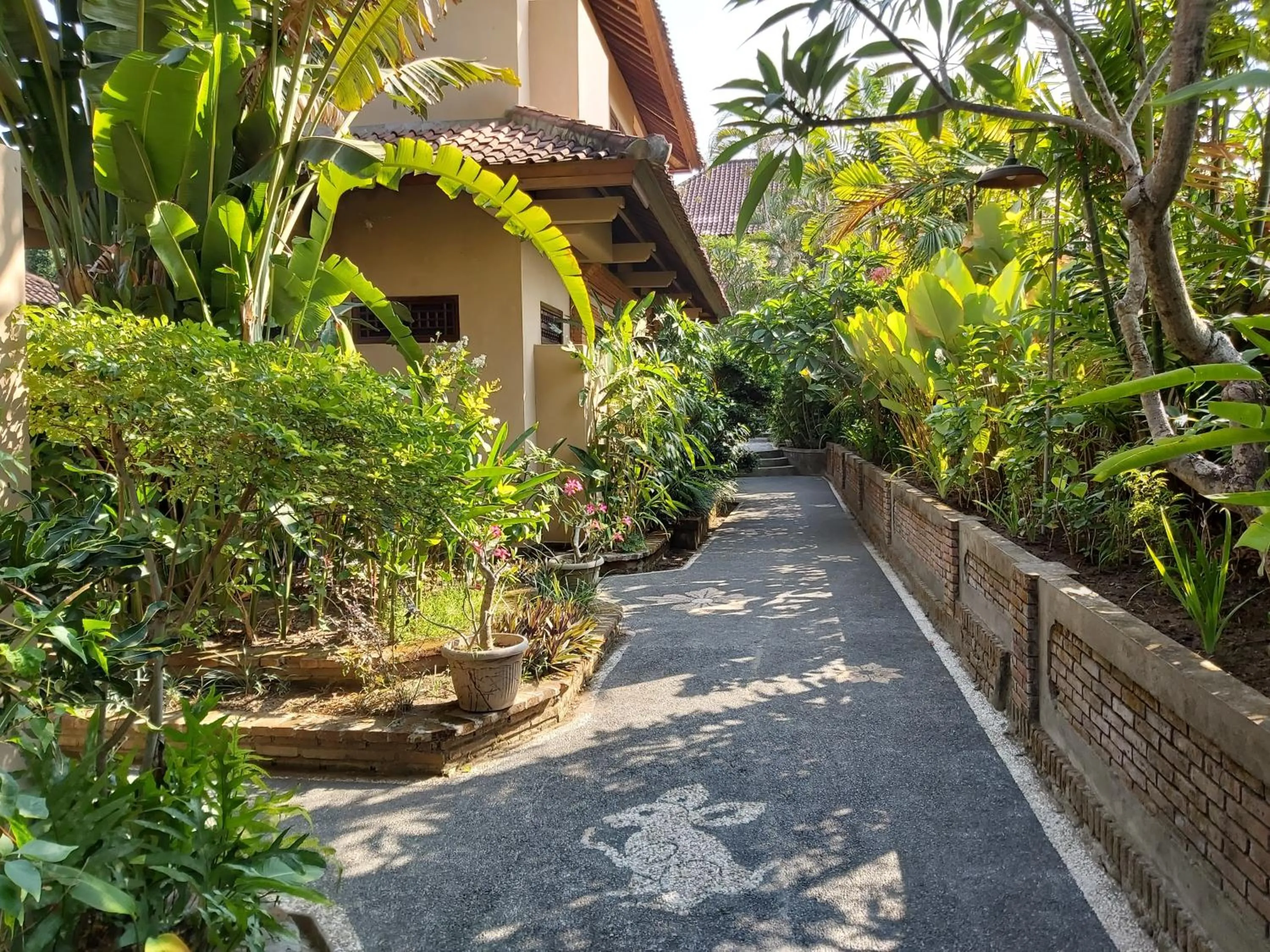 Garden in Cafe Wayan Cottages Senggigi