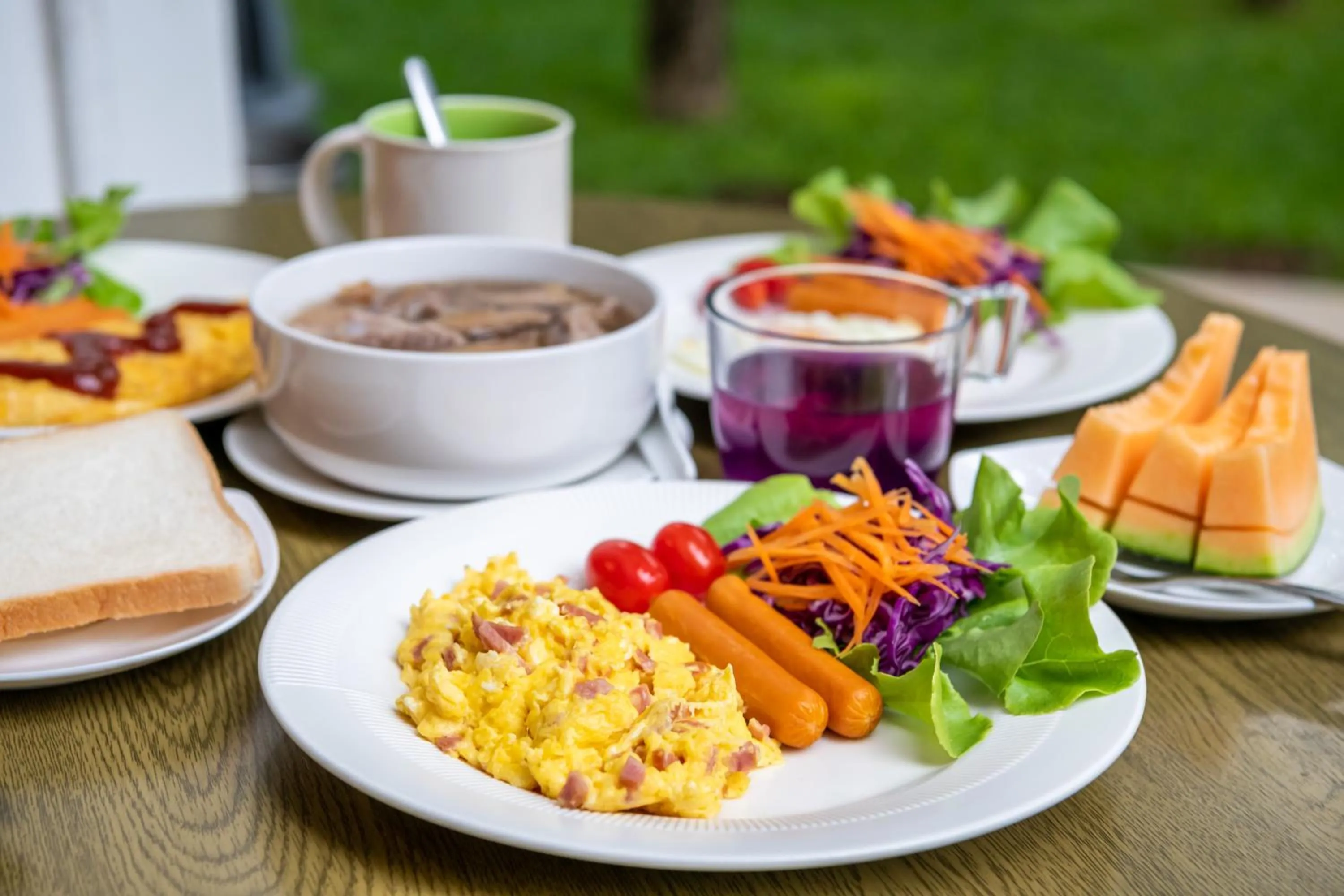 Buffet breakfast in The Pig House Khao Yai - SHA Plus