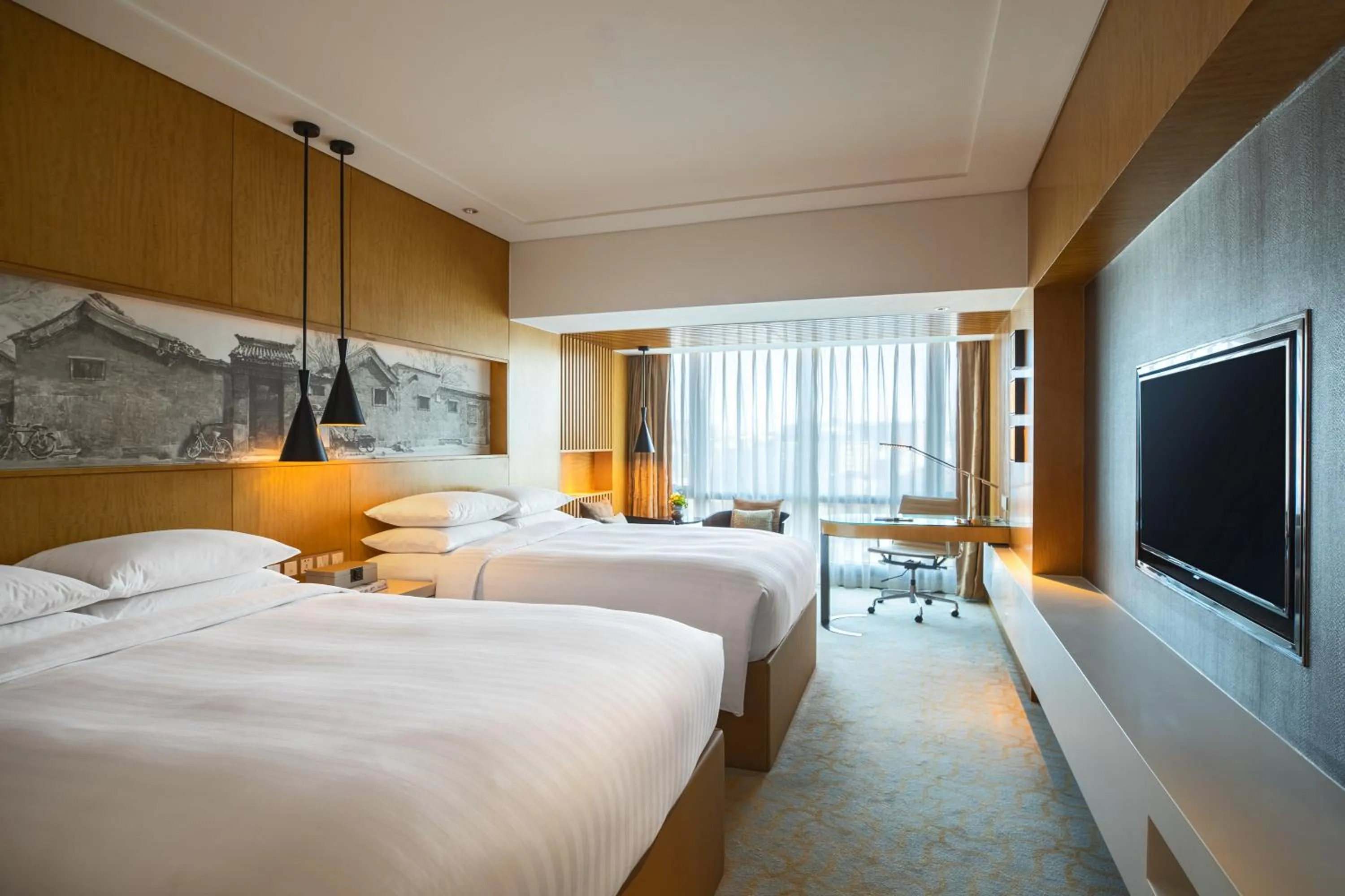 Bedroom, Bed in Renaissance Beijing Wangfujing Hotel