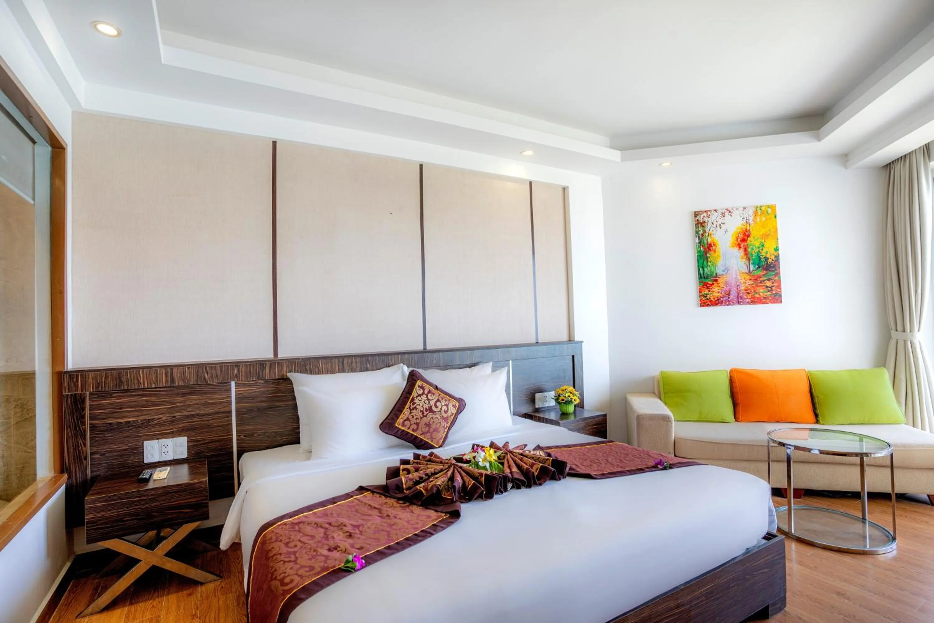 Bed in Ocean Waves Resort Cam Ranh