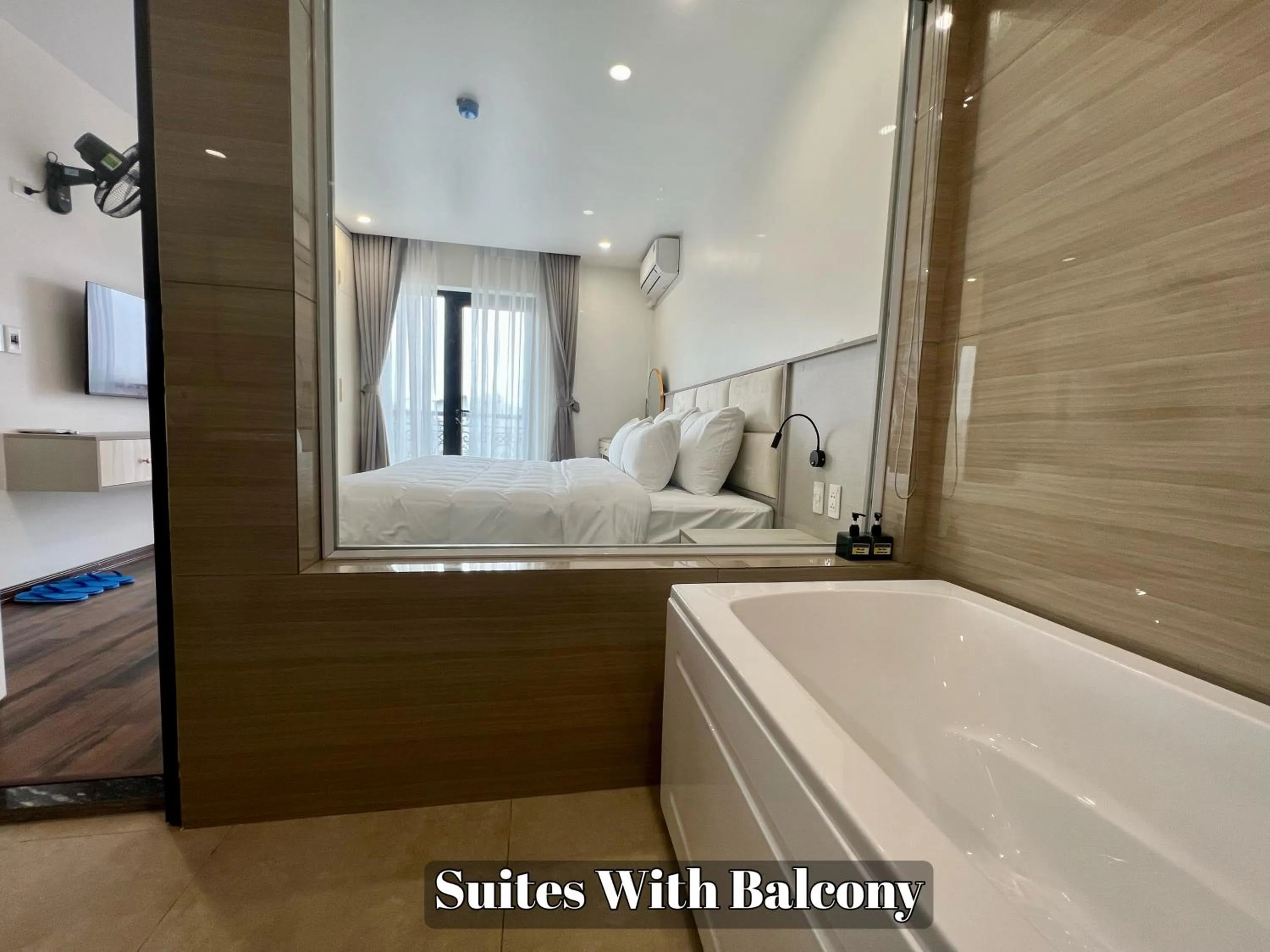 Bed in Grand Dragon Noi Bai Hotel