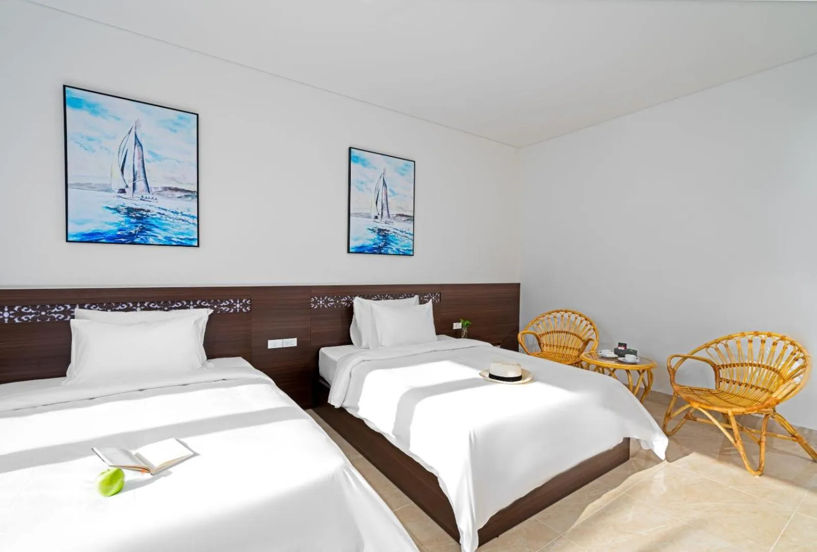 Bed in Hoang Yen Boutique Hotel