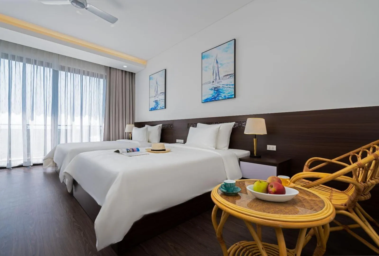 Bed in Hoang Yen Boutique Hotel