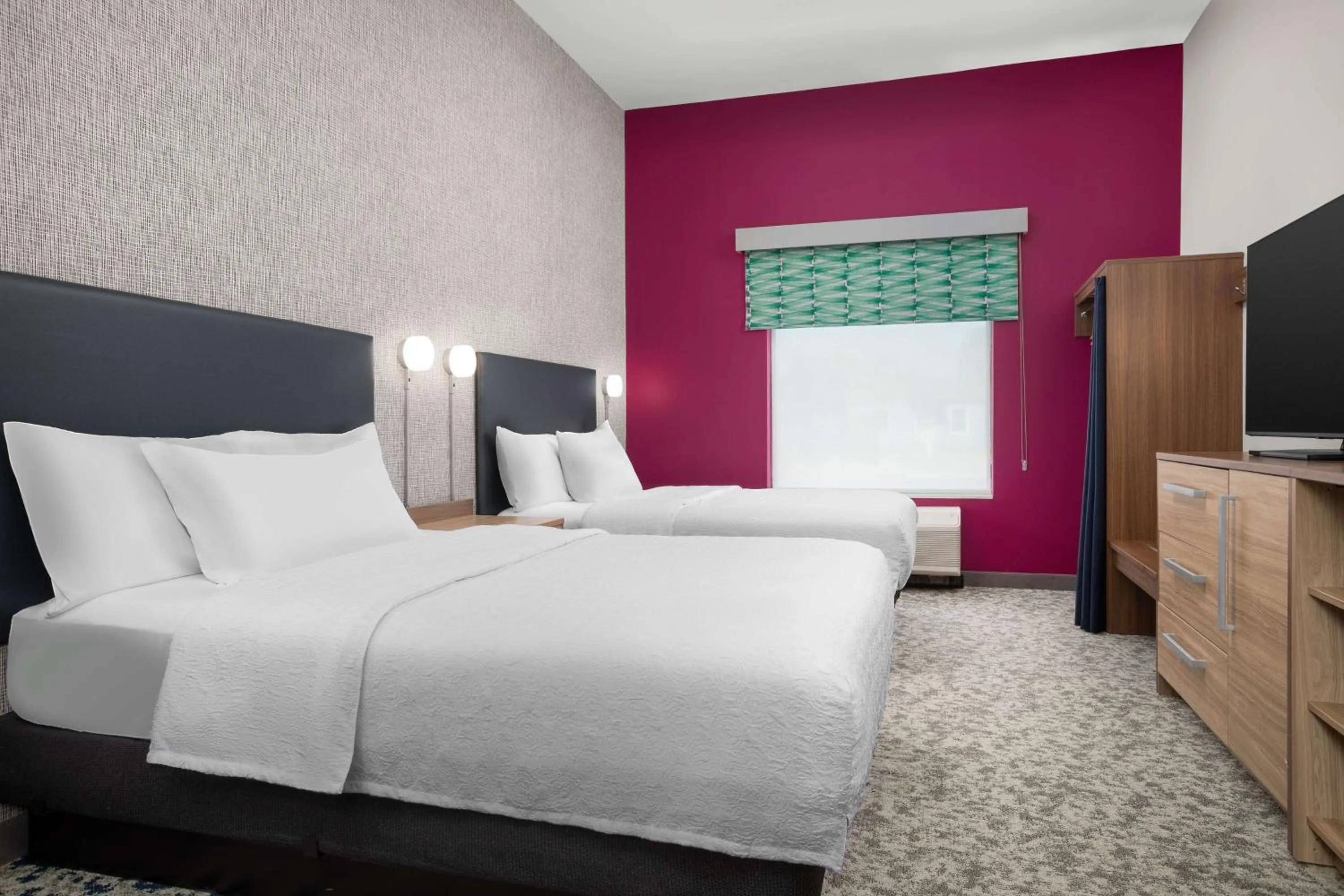 Bed in Home2 Suites By Hilton Lubbock University