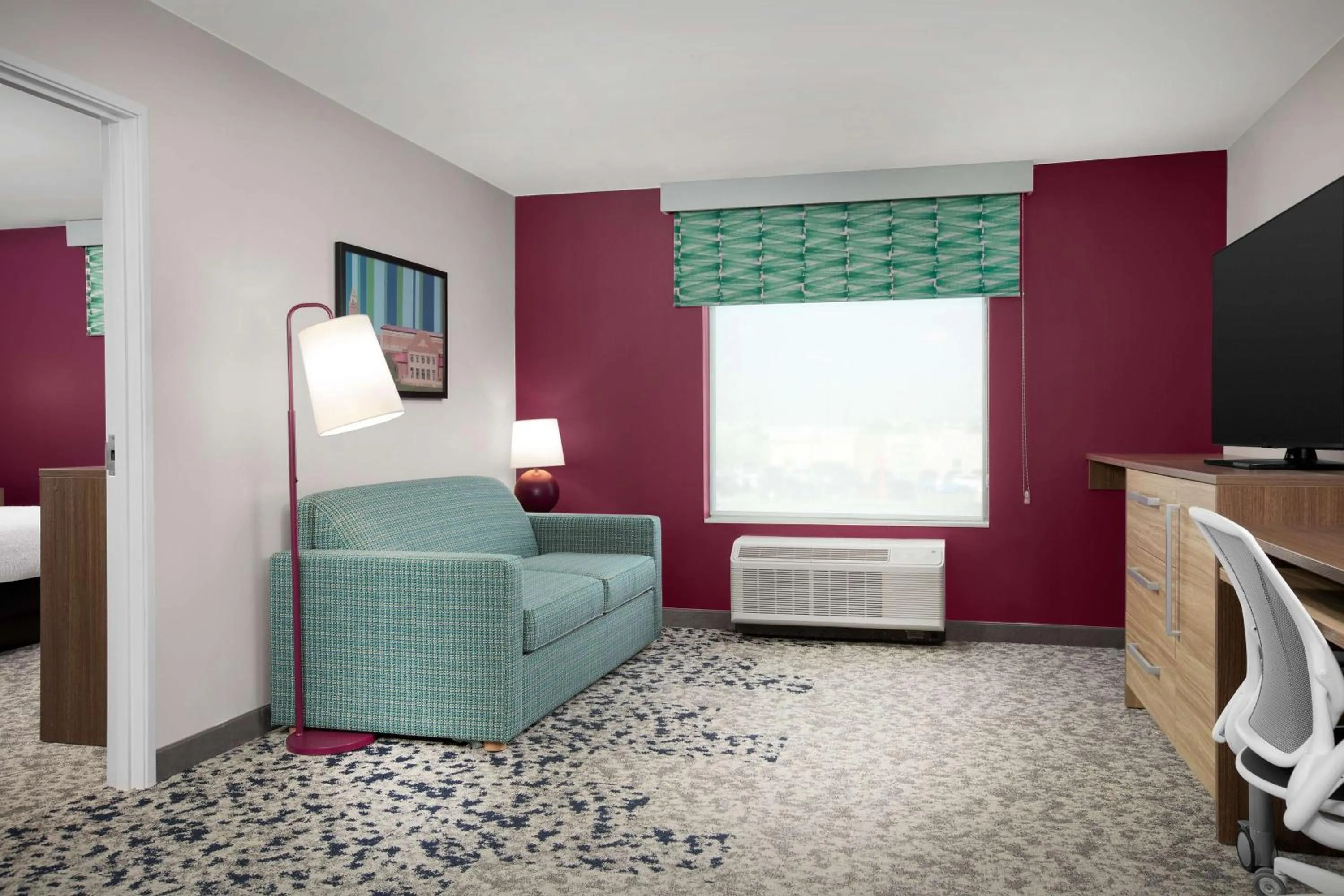 Bed in Home2 Suites By Hilton Lubbock University