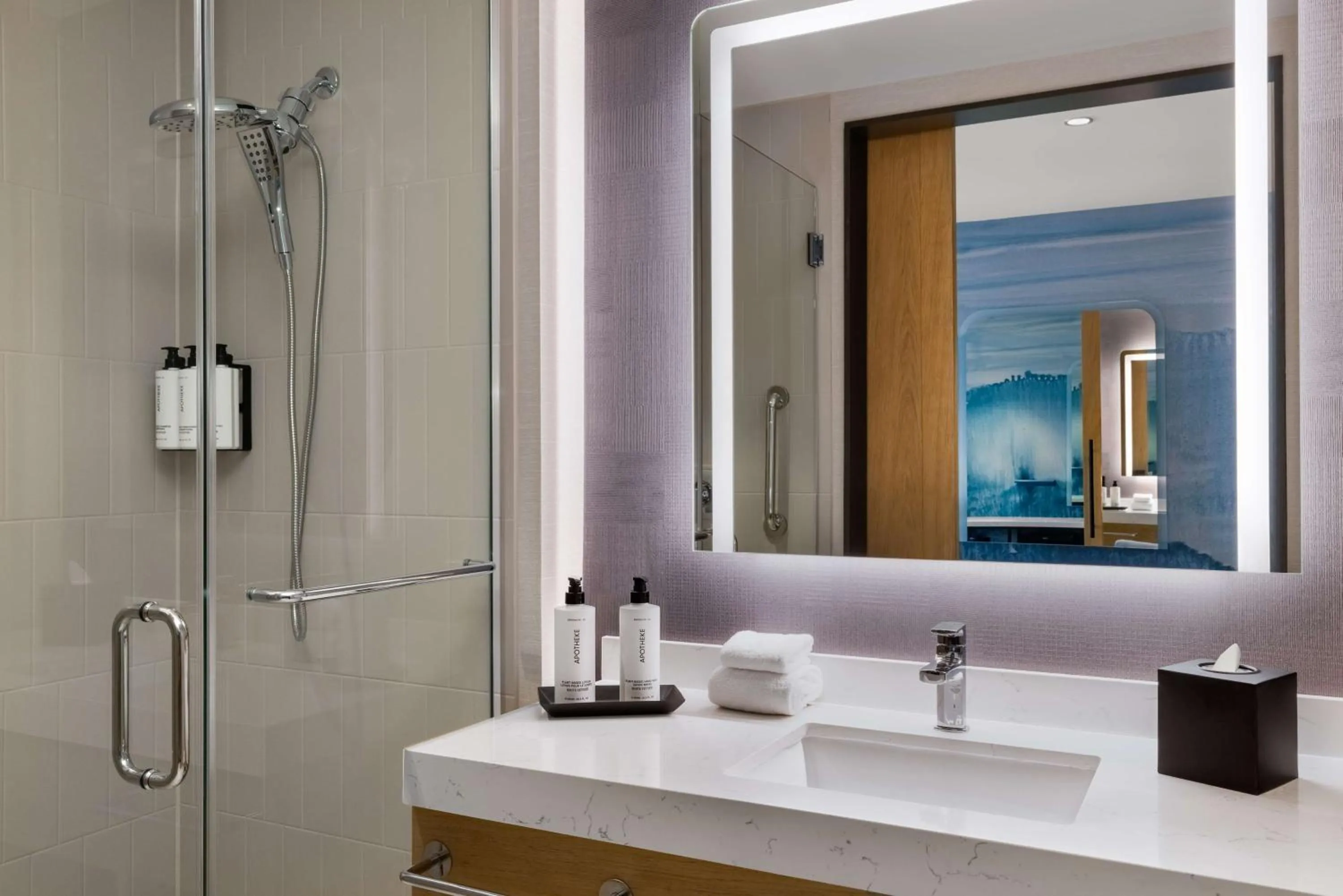 Bathroom in Tempo By Hilton Louisville Downtown Nulu