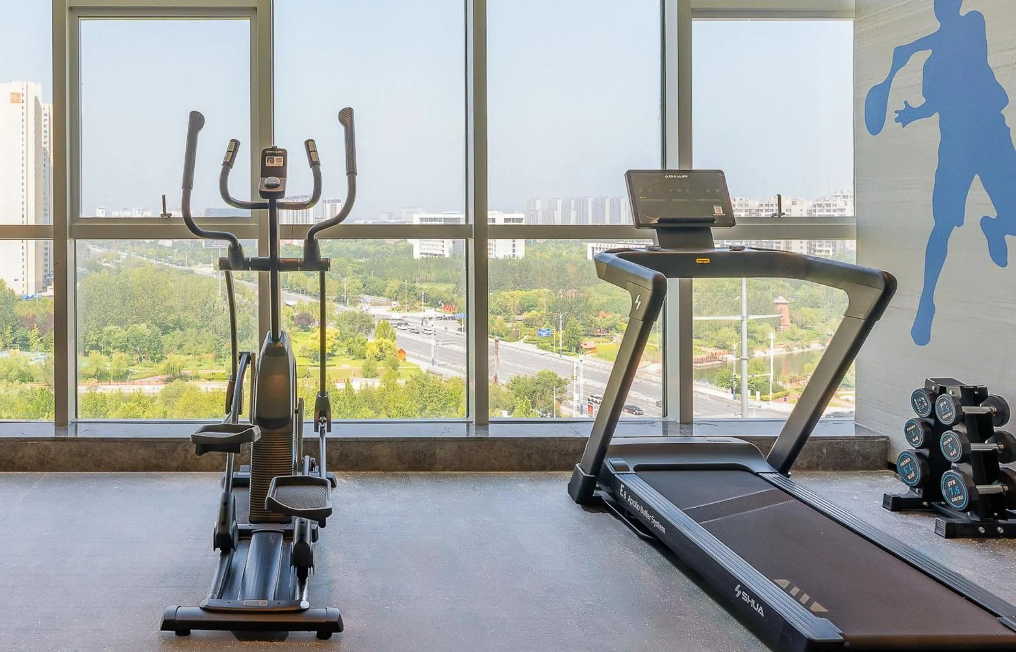 Fitness centre/facilities in Holiday Inn Express Binzhou City Center by IHG