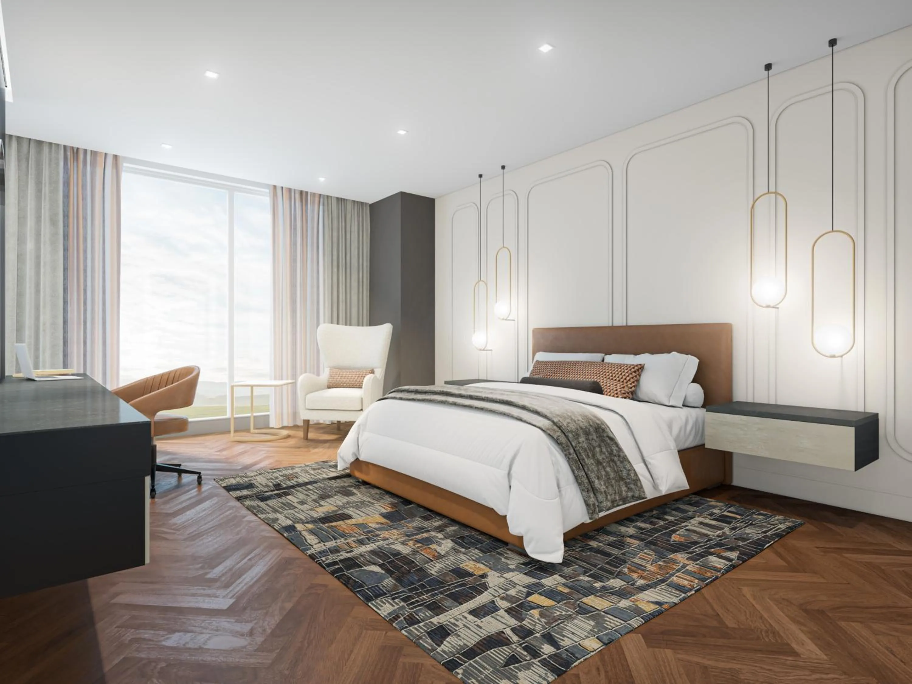 Bedroom, Bed in Terre Haute Casino Resort