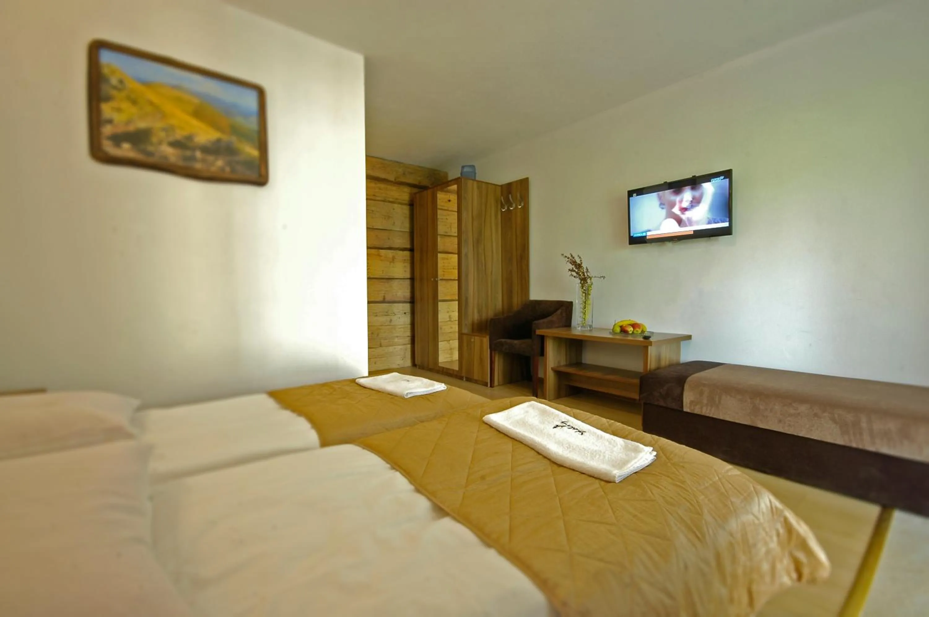 Photo of the whole room, Bed in Dom na Skale - Apartamenty w Bieszczadach nad Soliną