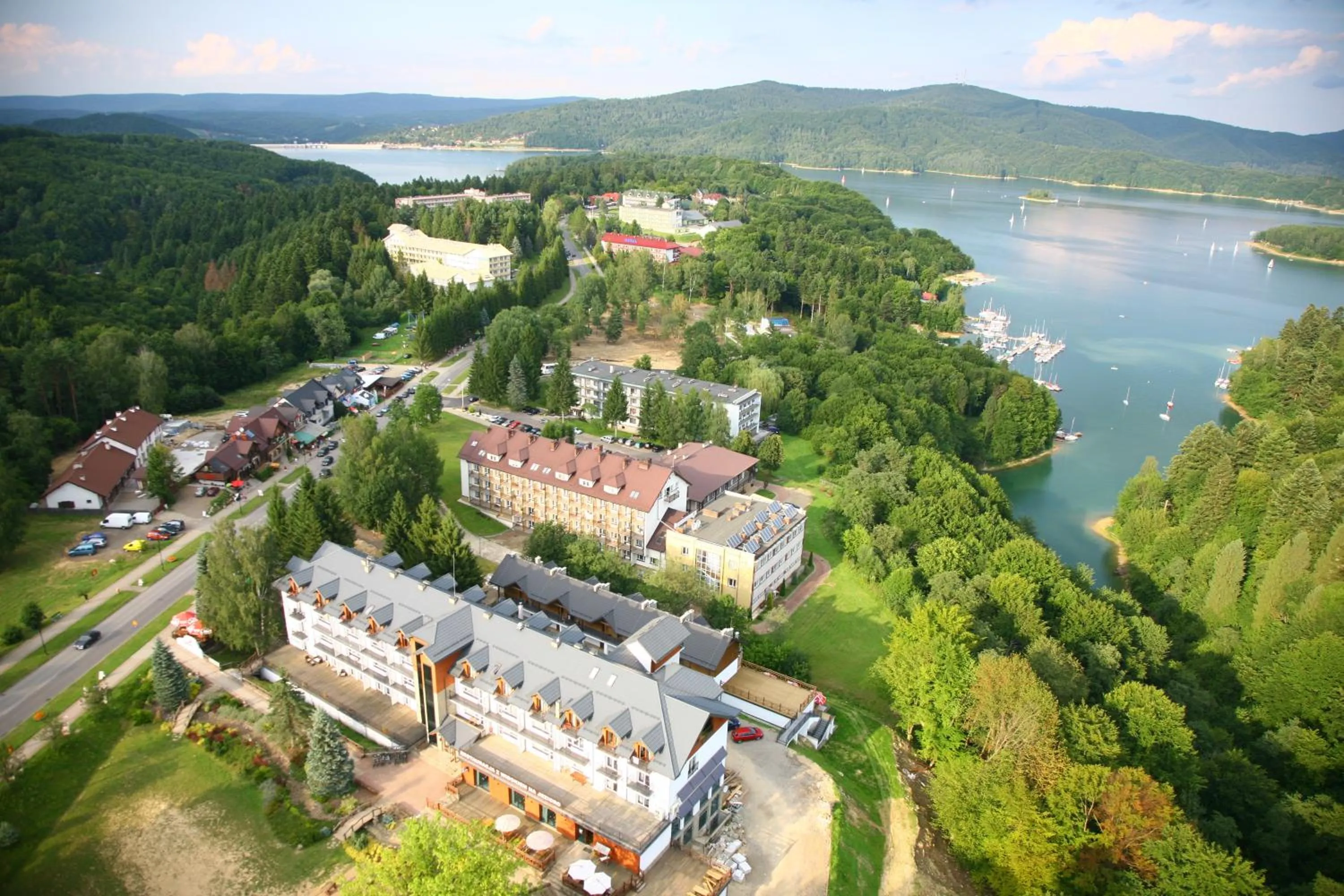 Bird's eye view in Dom na Skale - Apartamenty w Bieszczadach nad Soliną