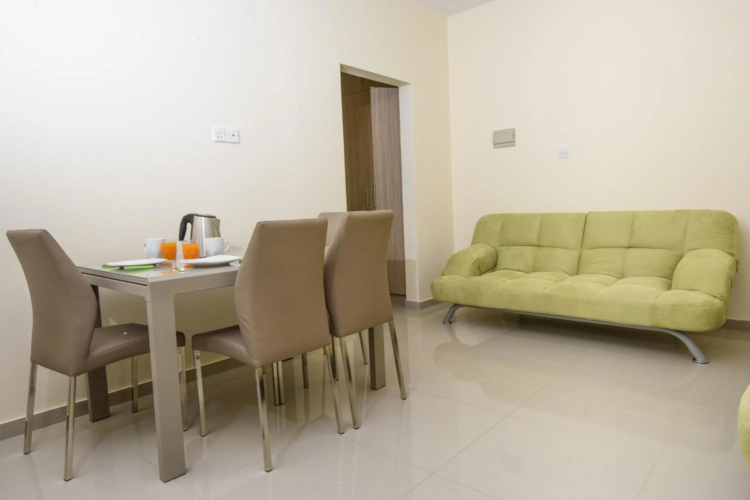 Dining area in Paul Marie Hotel Apartments