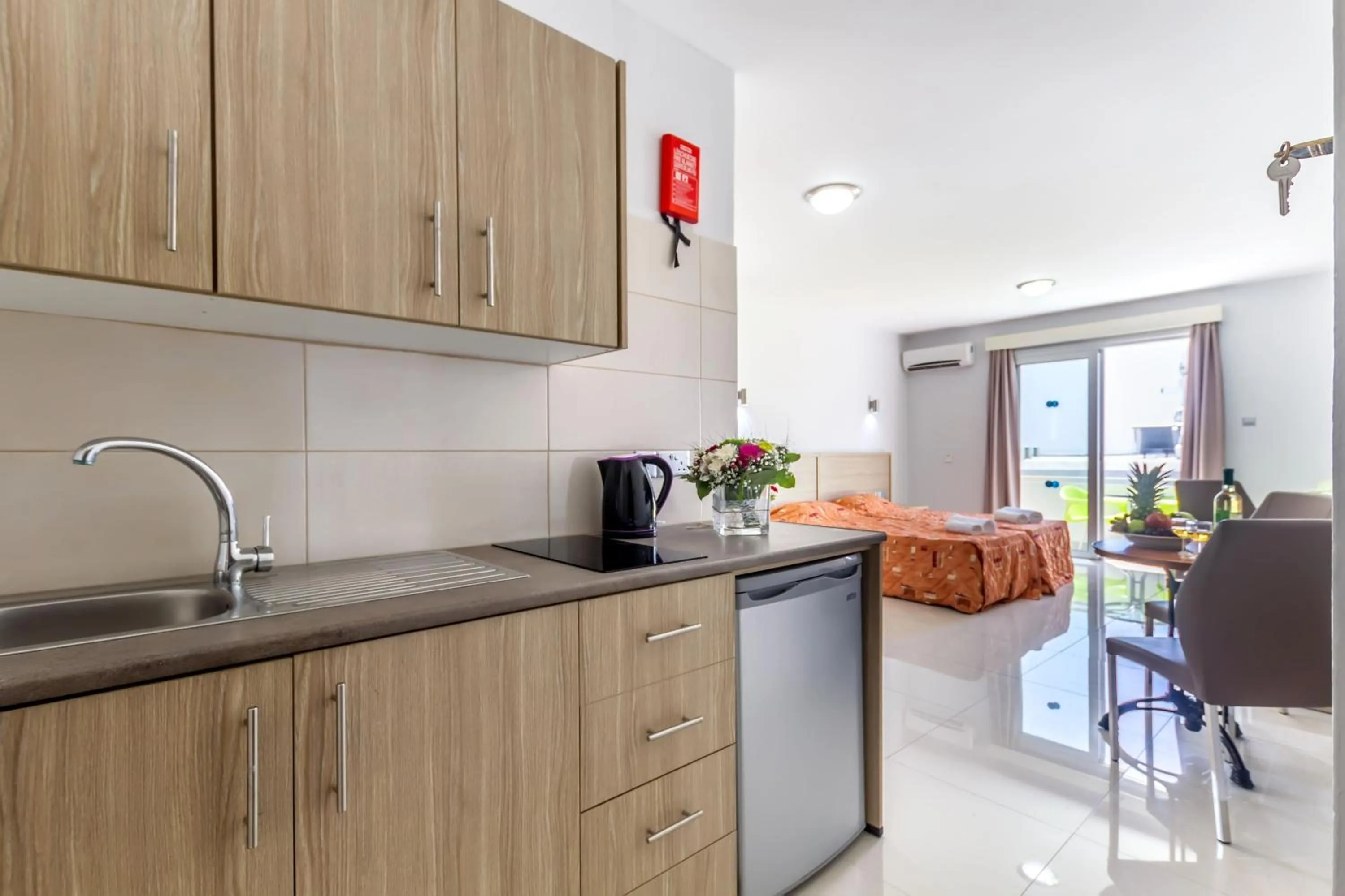 Kitchen or kitchenette in Paul Marie Hotel Apartments
