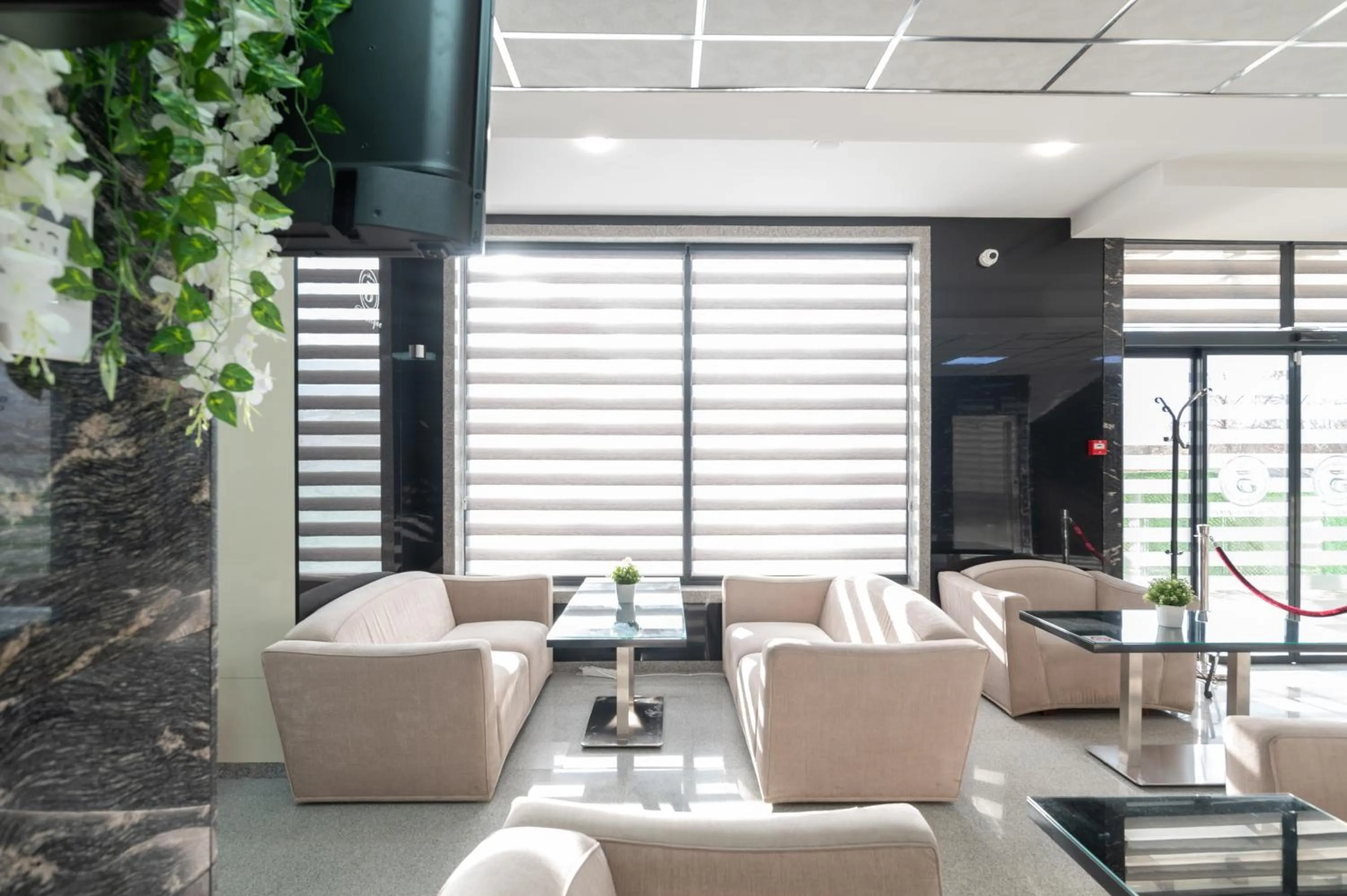 Communal lounge/ TV room in Hotel Boutique 5 - Free parking - Free breakfast - Free internet - EVSE