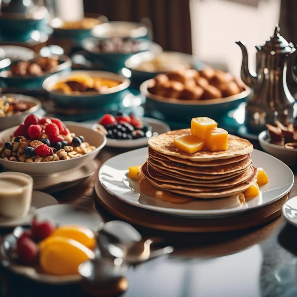 Breakfast in Almouj Hotel