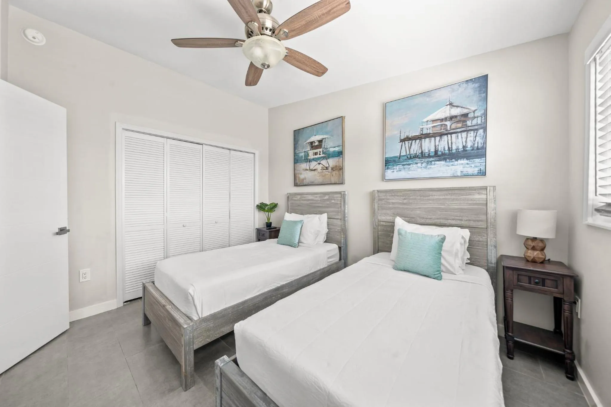 Bed in The Banana River Resort