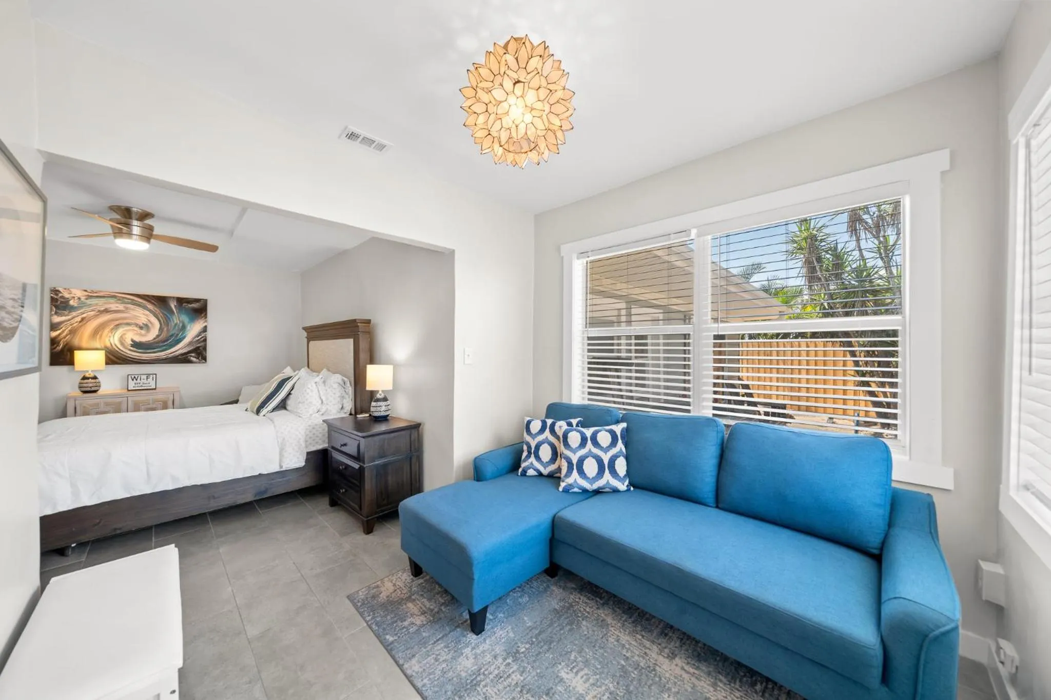 Bed in The Banana River Resort