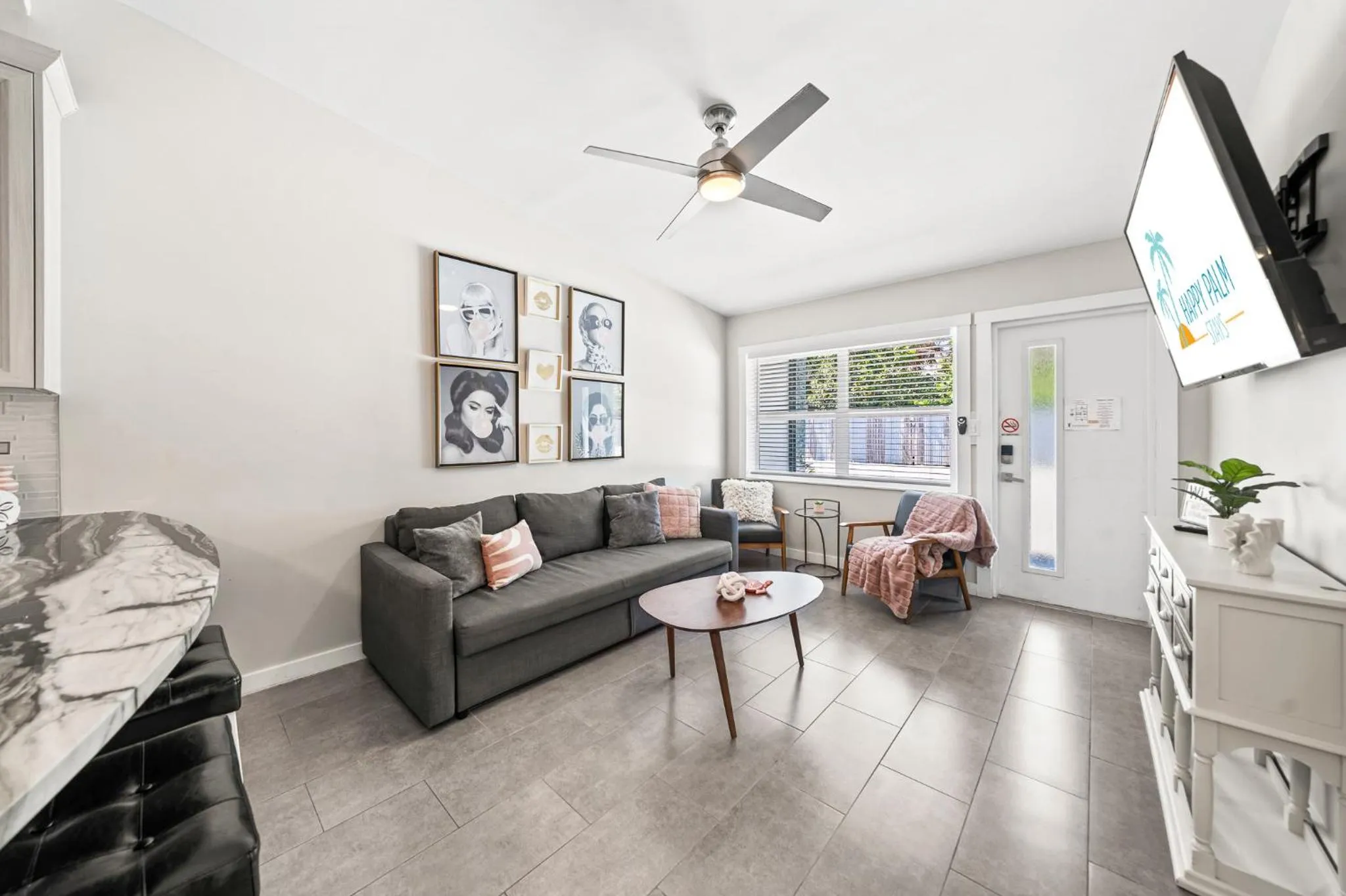 Living room in The Banana River Resort