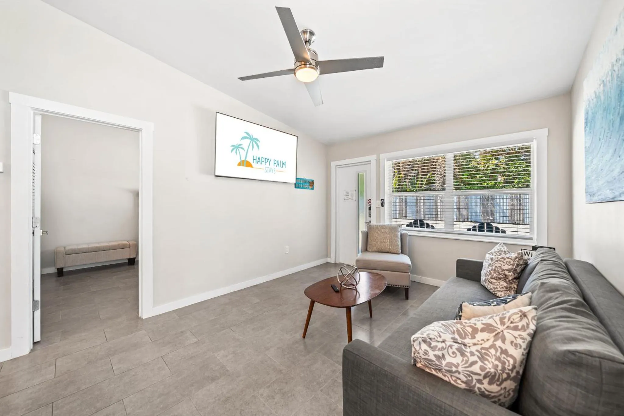 Living room in The Banana River Resort