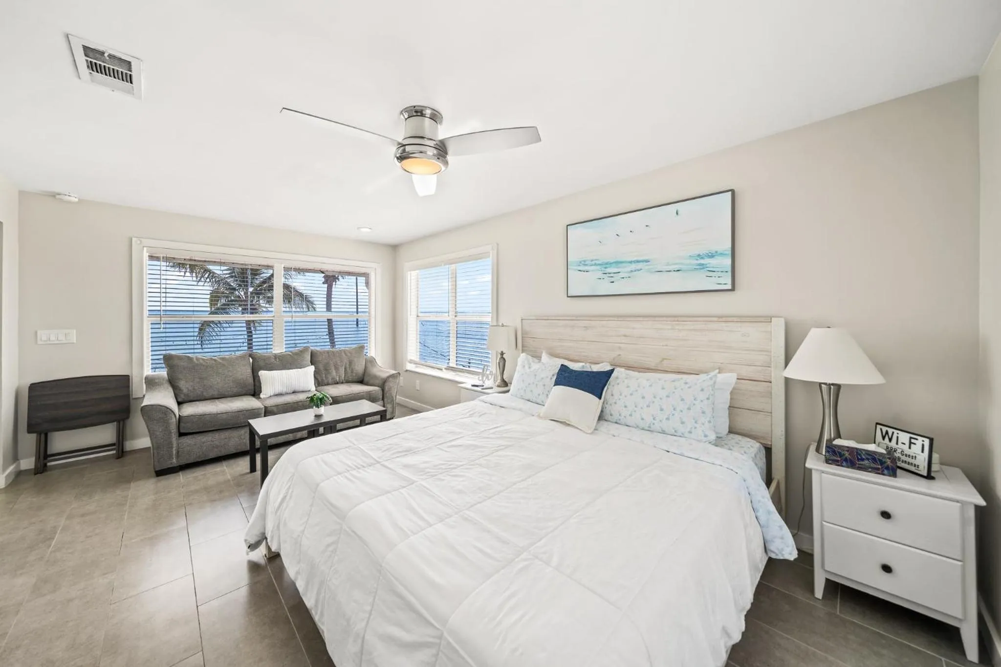 Bed in The Banana River Resort