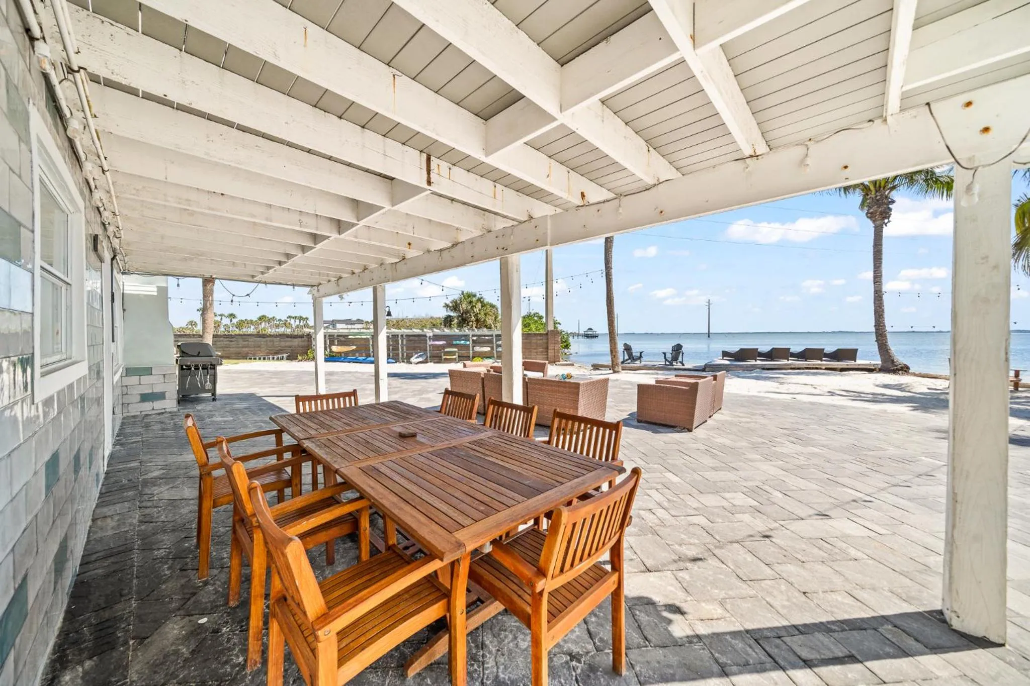 Patio in The Banana River Resort