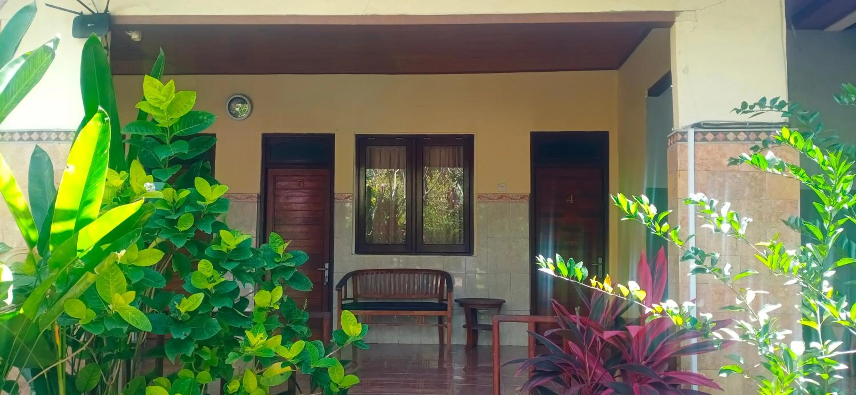 Garden view in Visual inn