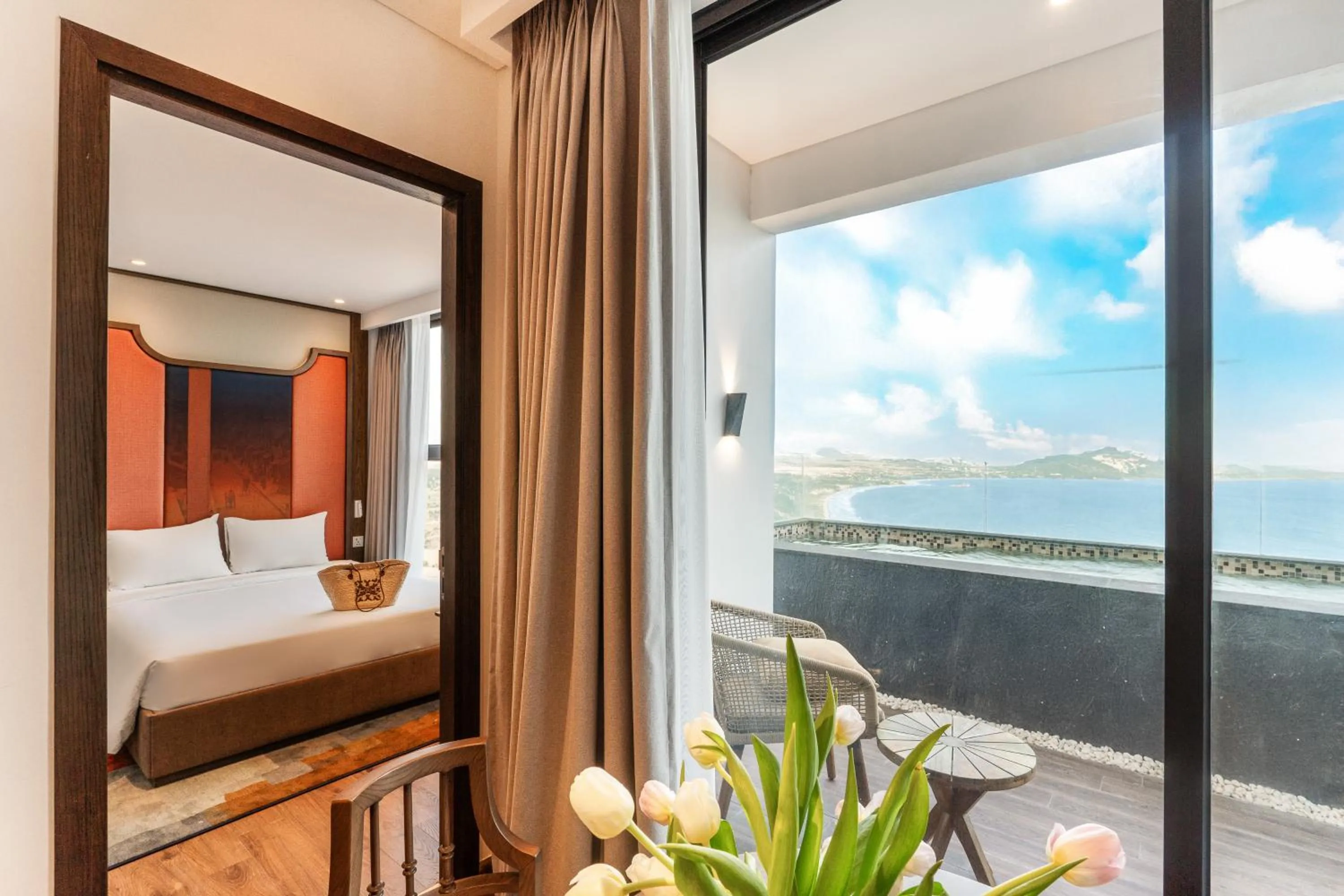 Bedroom, Bed in Mandala Apartment & Resort Chambay, Mui Ne - By B4B & S3