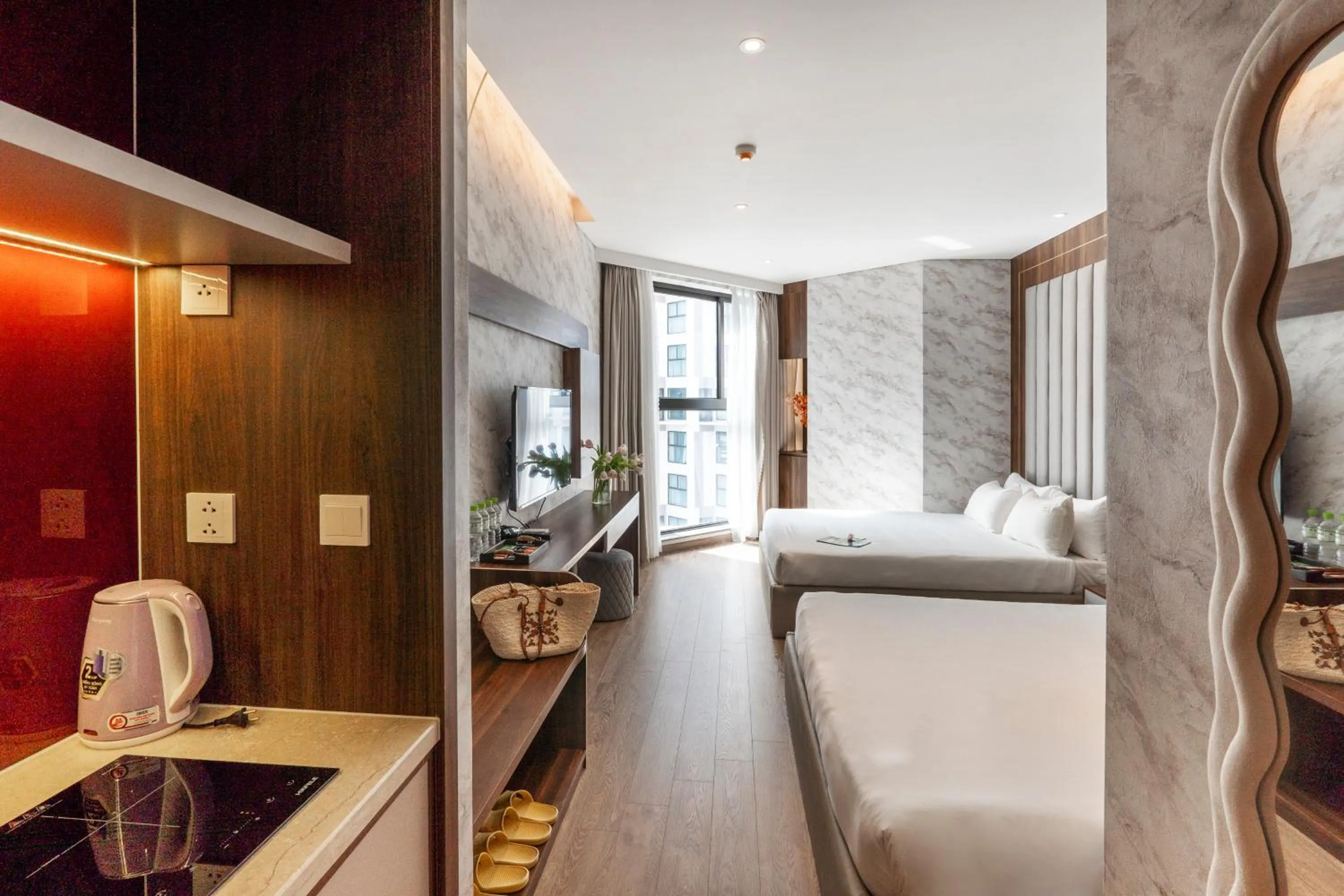 Photo of the whole room, Bed in Mandala Apartment & Resort Chambay, Mui Ne - By B4B & S3