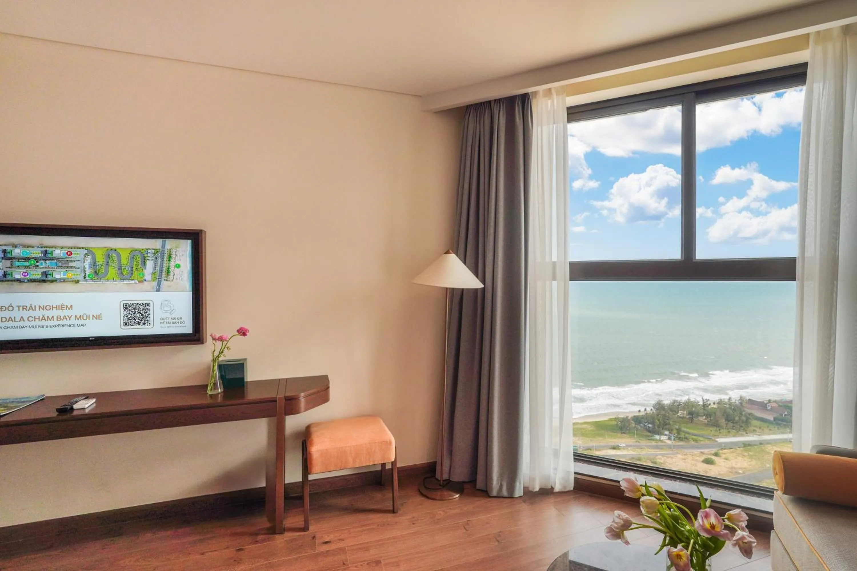 TV and multimedia in Mandala Apartment & Resort Chambay, Mui Ne - By B4B & S3