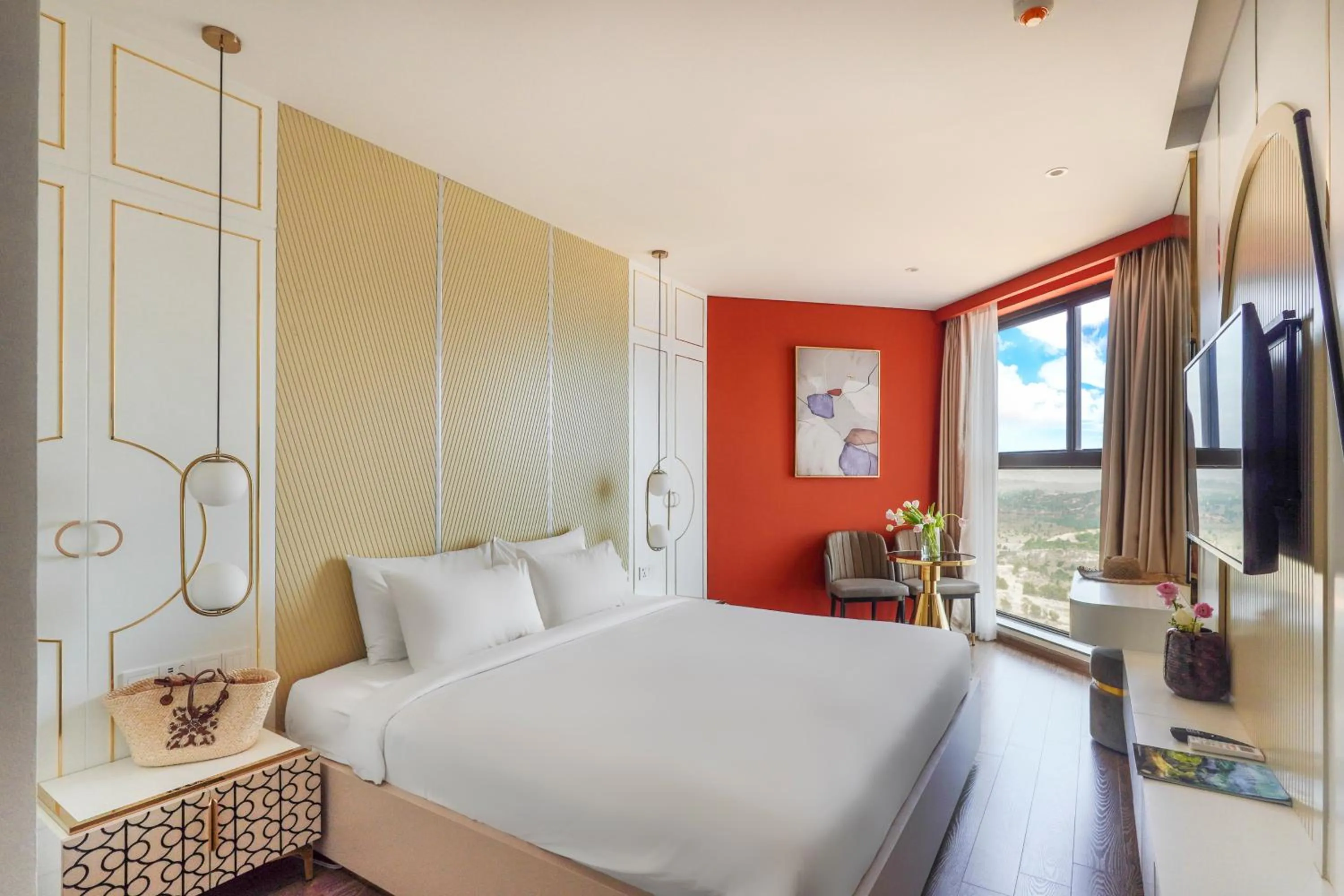 Photo of the whole room, Bed in Mandala Apartment & Resort Chambay, Mui Ne - By B4B & S3