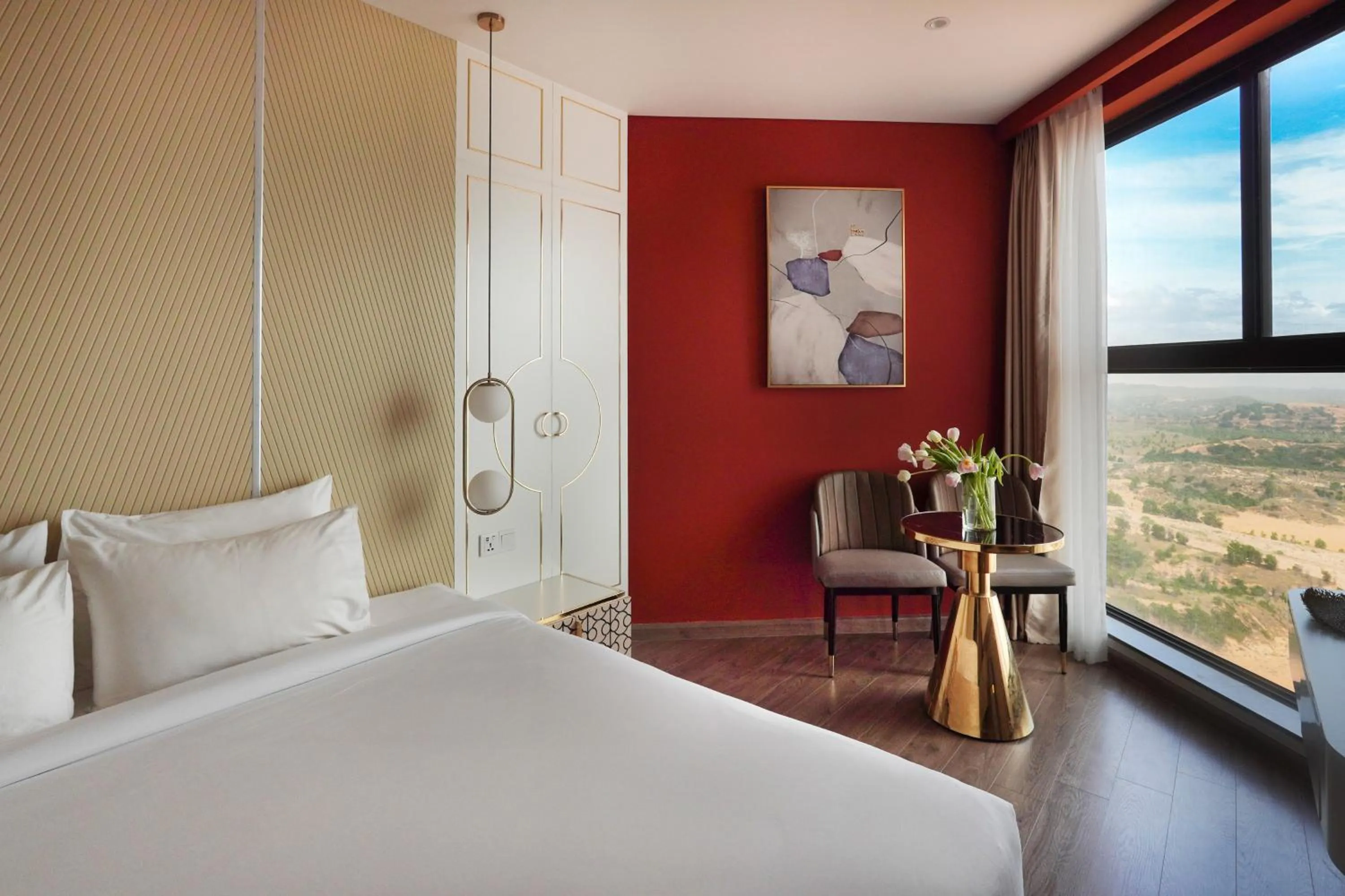 View (from property/room), Bed in Mandala Apartment & Resort Chambay, Mui Ne - By B4B & S3