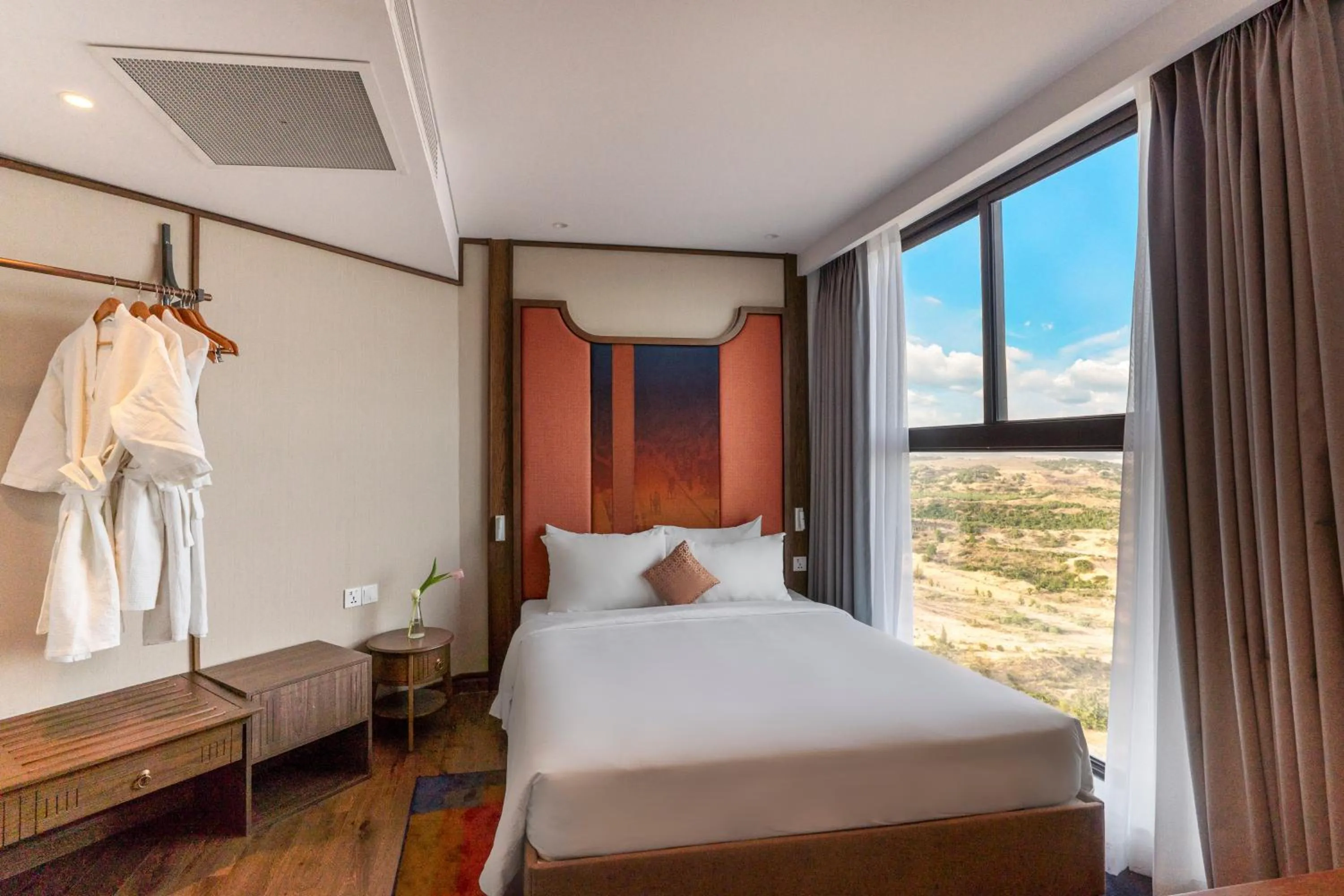 Bedroom, Bed in Mandala Apartment & Resort Chambay, Mui Ne - By B4B & S3