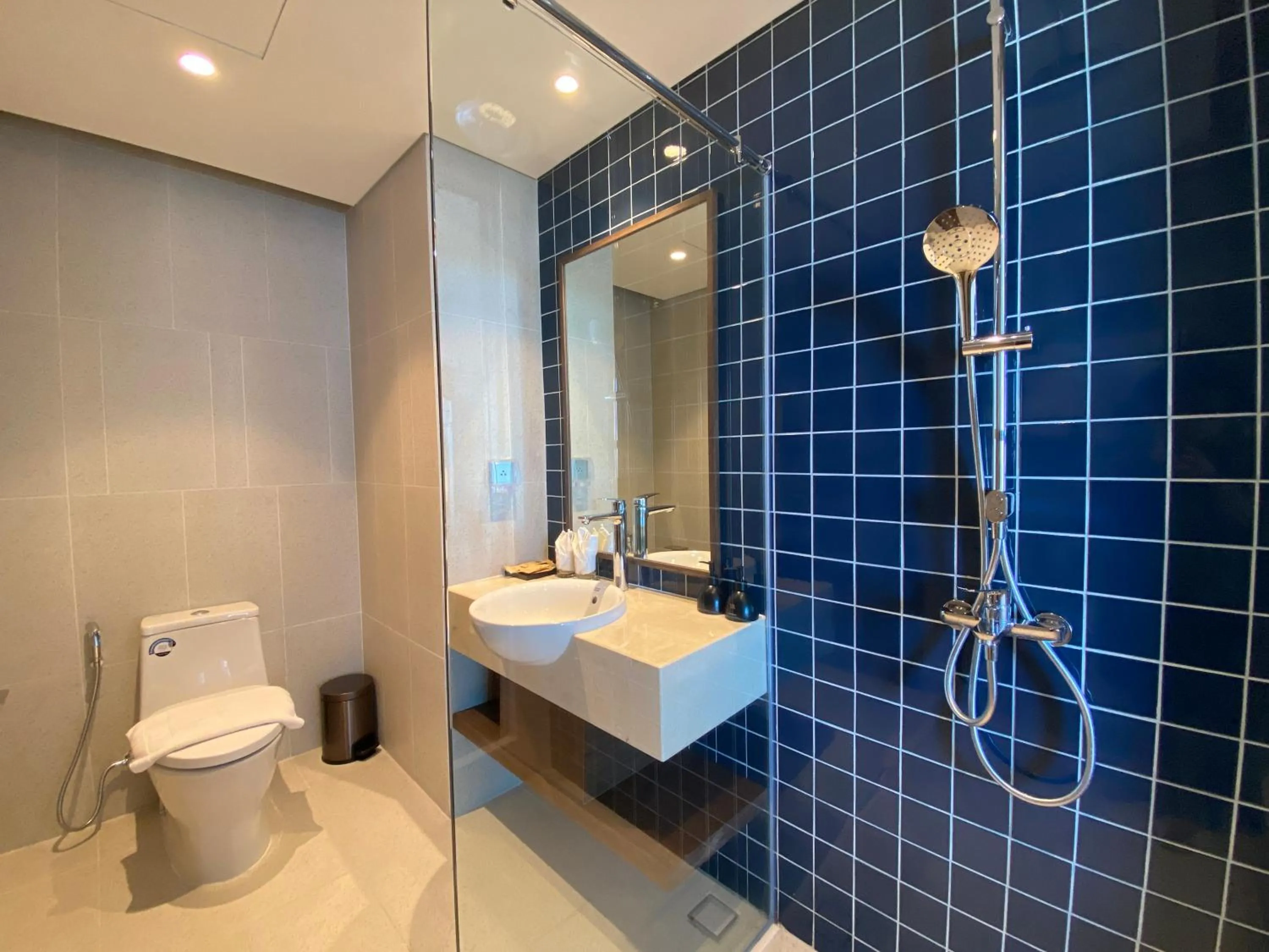 Shower in Mandala Apartment & Resort Chambay, Mui Ne - By B4B & S3