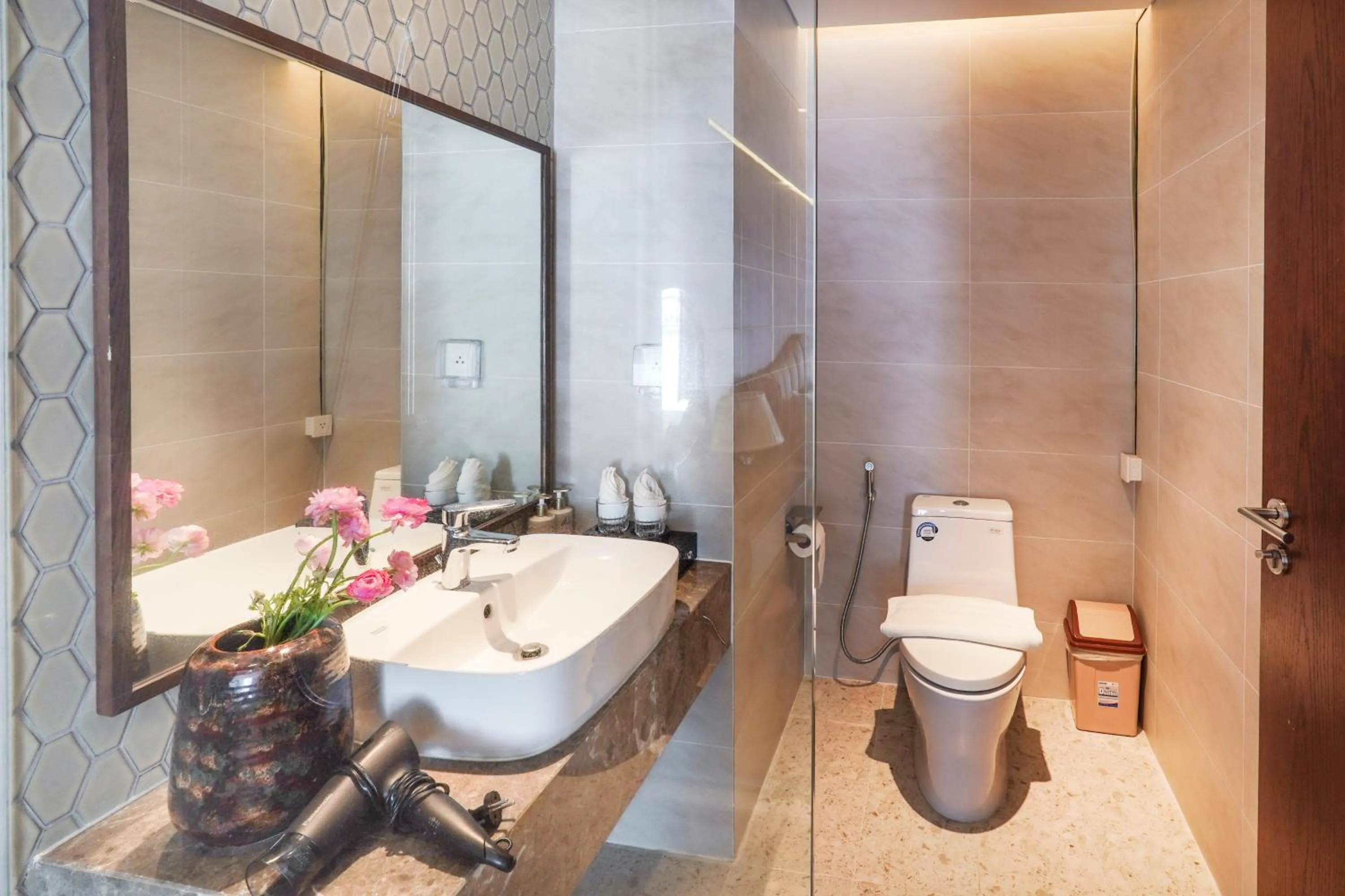 Shower in Mandala Apartment & Resort Chambay, Mui Ne - By B4B & S3