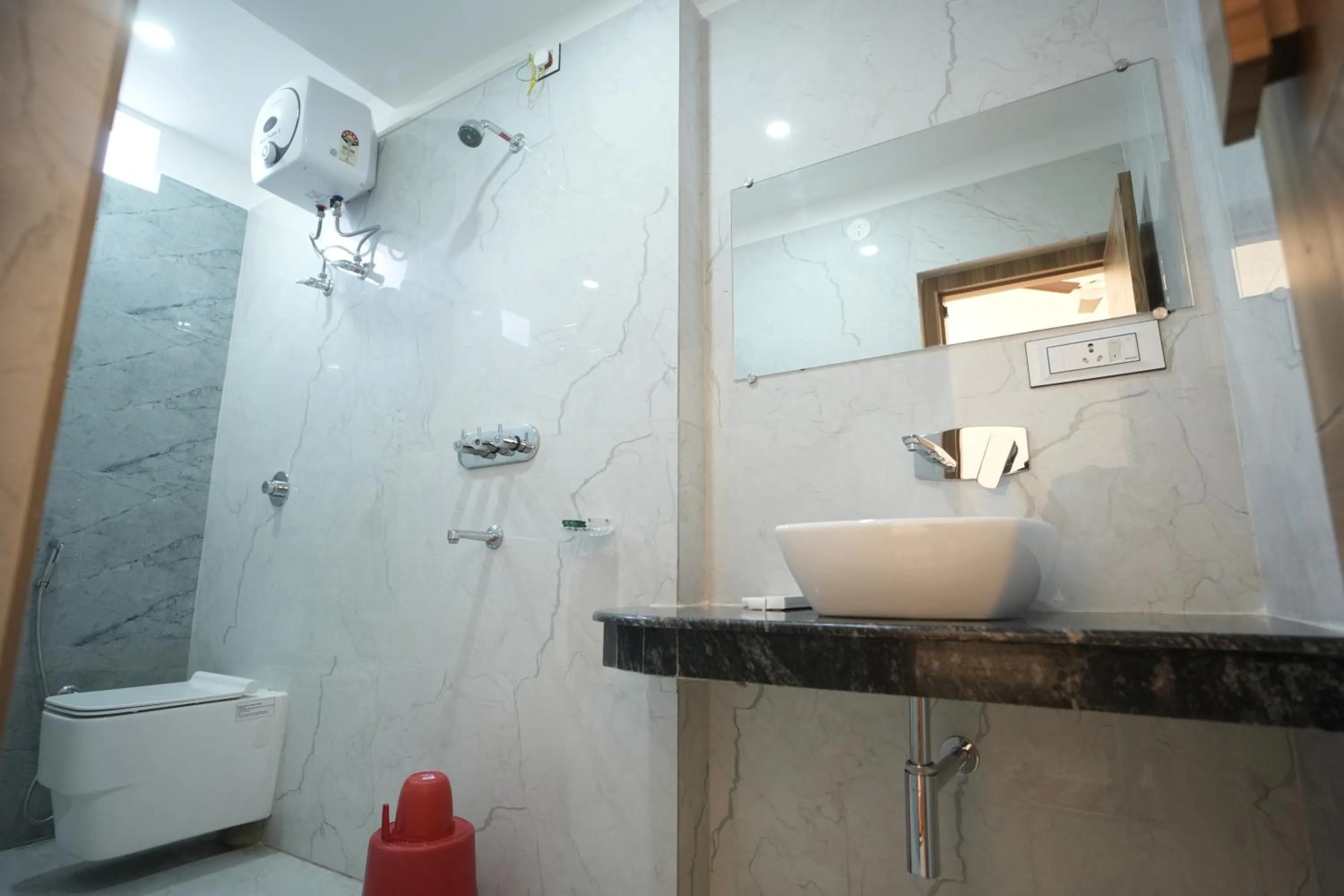 Shower in Hotel Shanti International