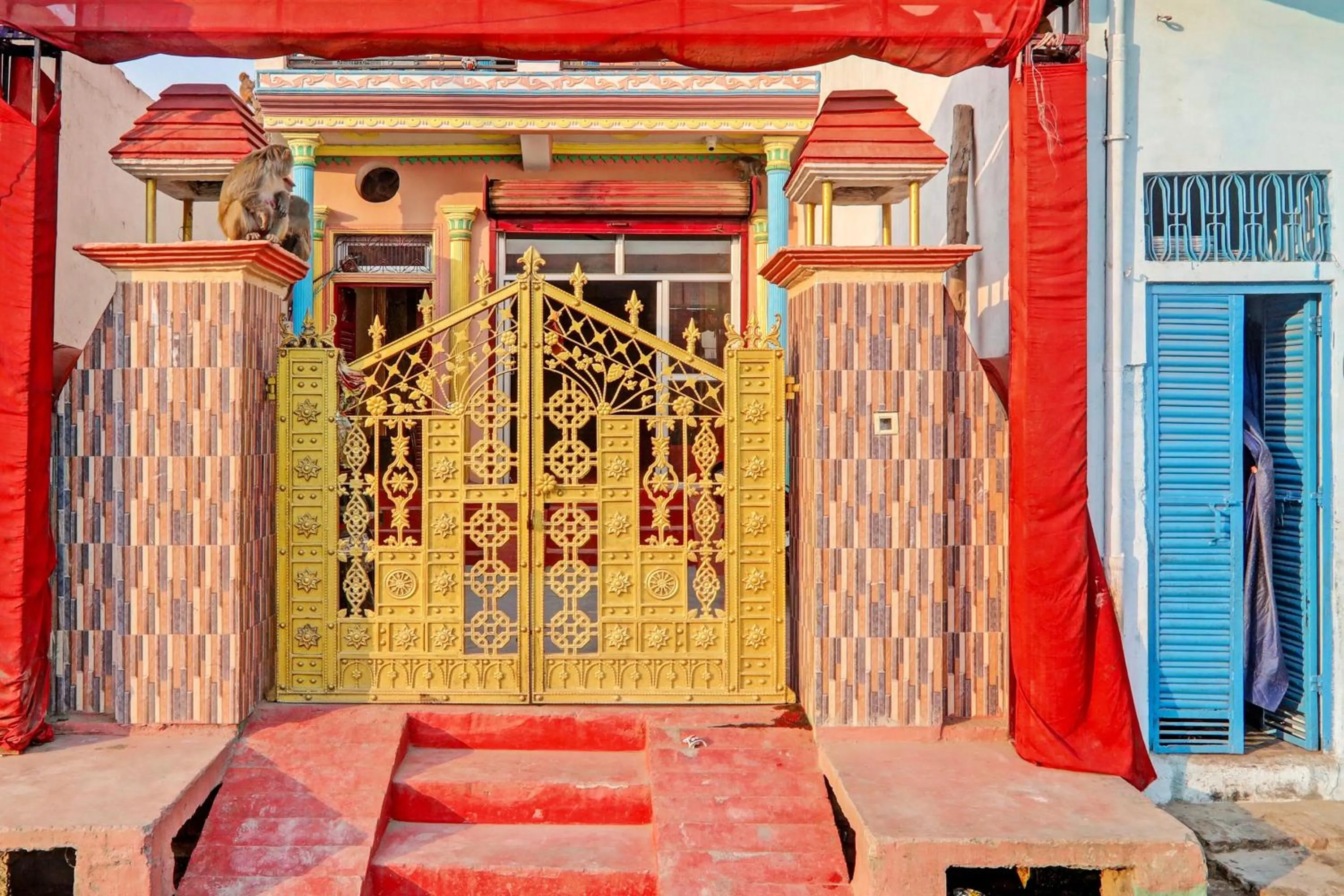 Facade/entrance in Hotel O Home Om marriage hall
