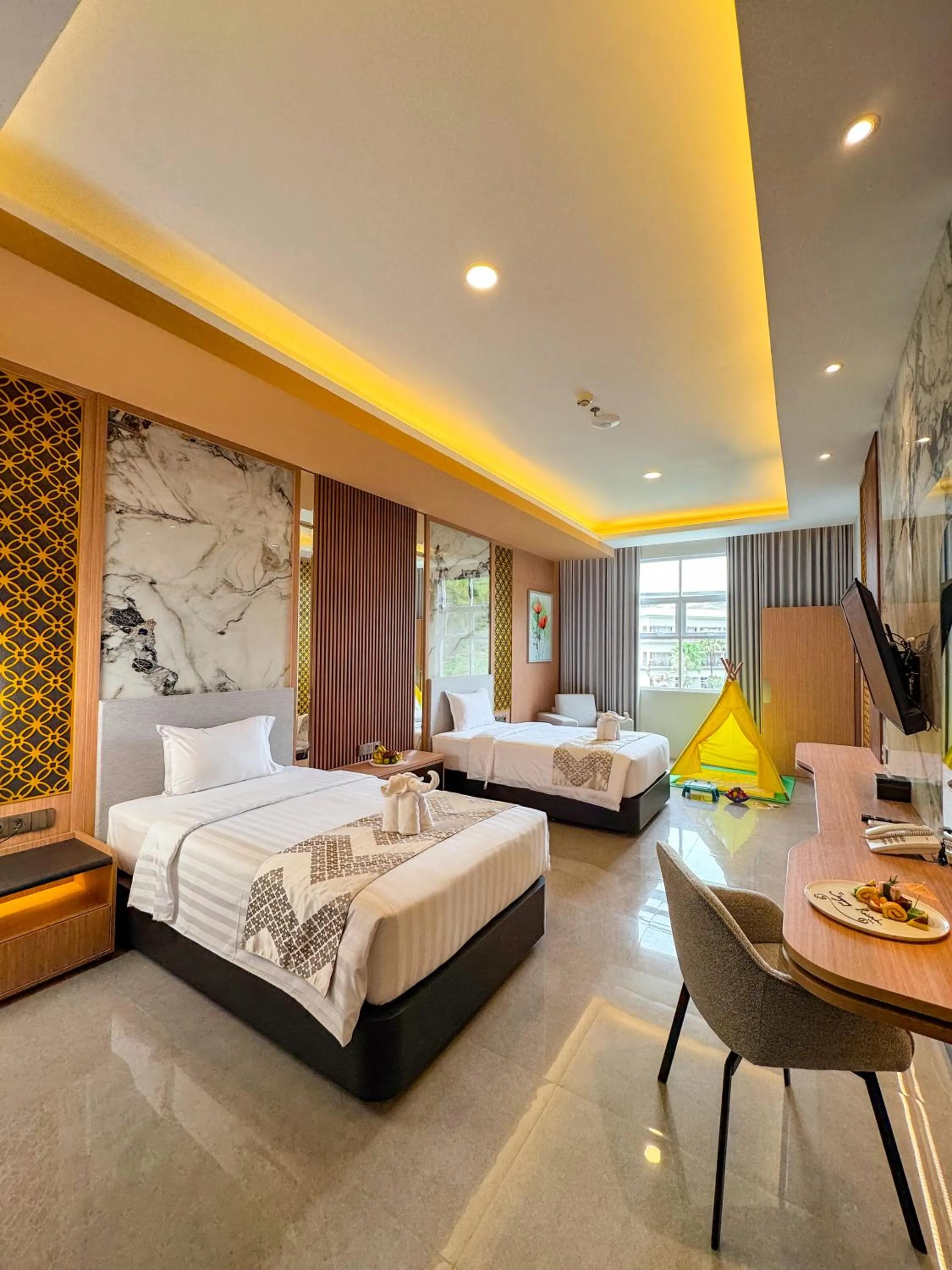 Bed in Griya Persada Convention Hotel & Resort Bandungan