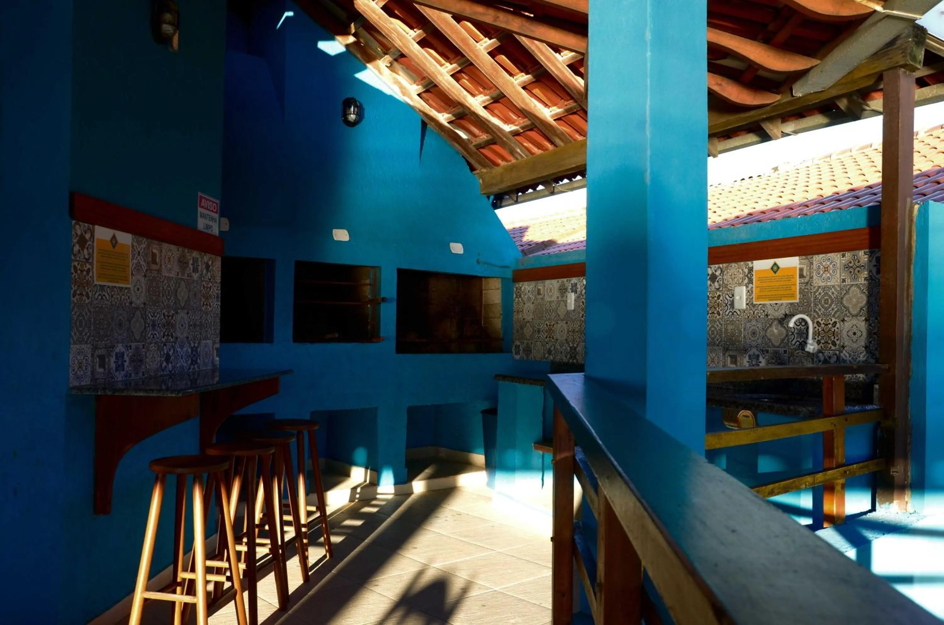 BBQ facilities in Residencial Vila do Sol, Apartamentos com pé na areia