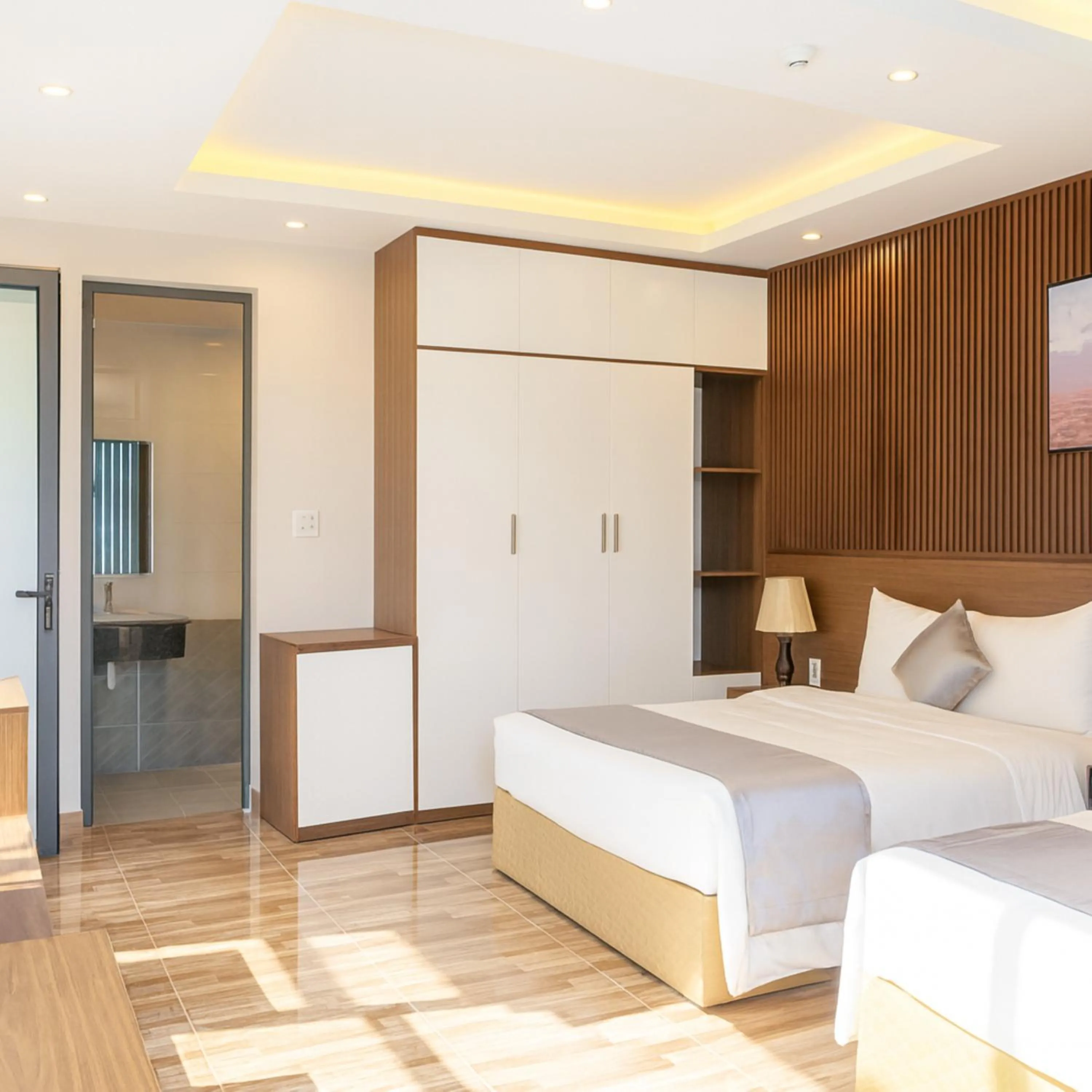 Bed in An Tín Hotel