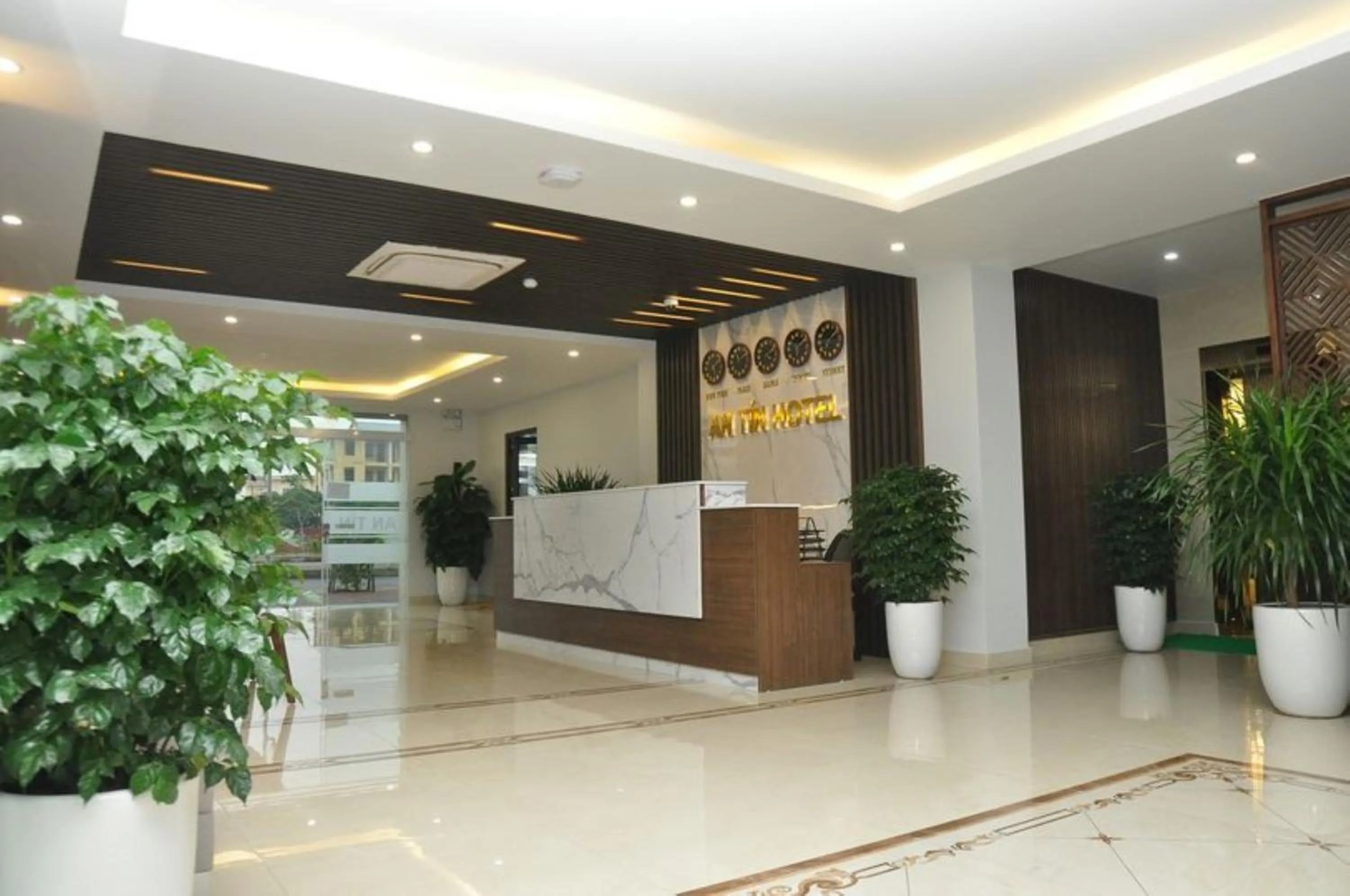 Lobby or reception in An Tín Hotel